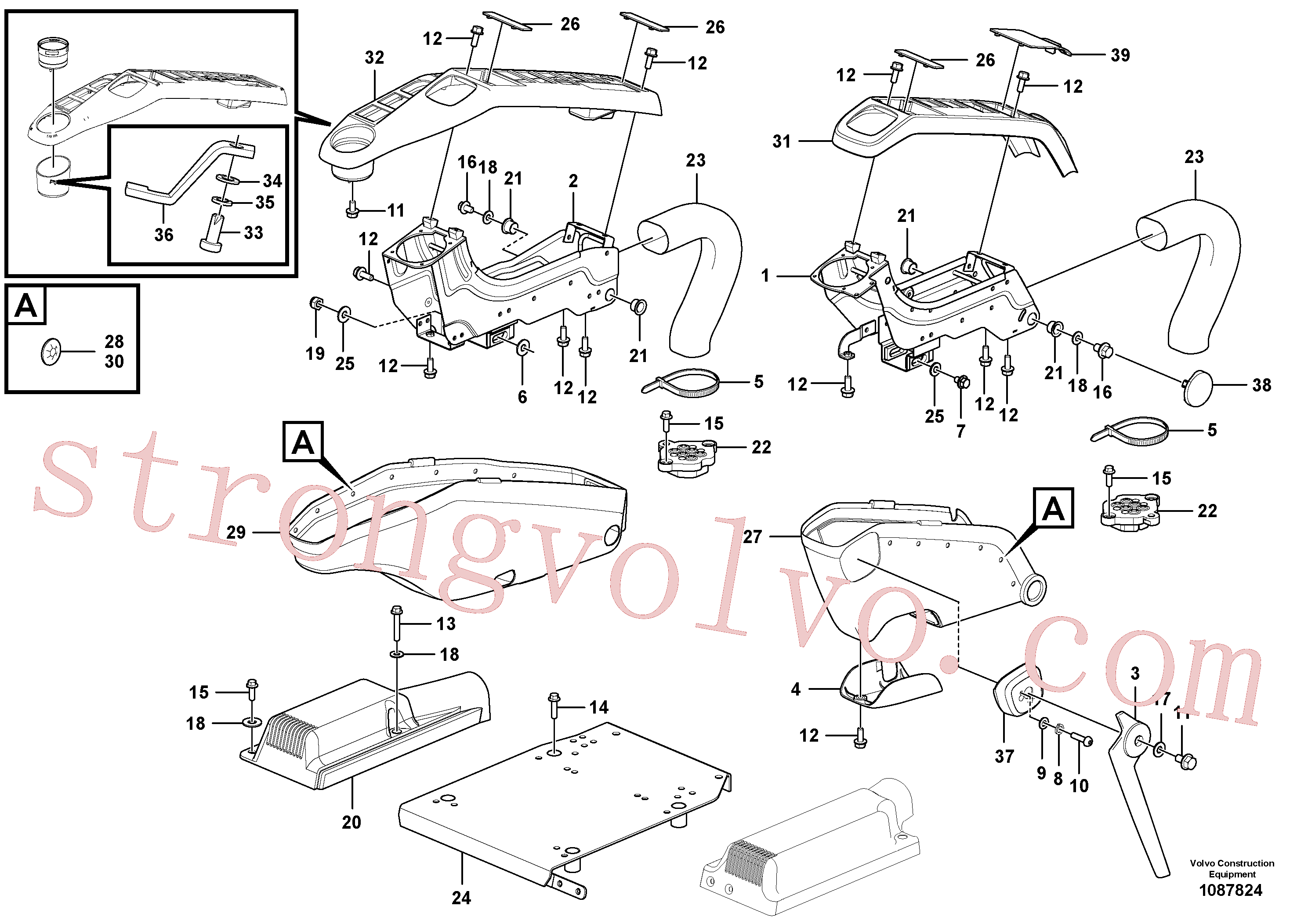 VOE60113246 Volvo Painel de instrumentos, painel de comando(1087824 Montagem)