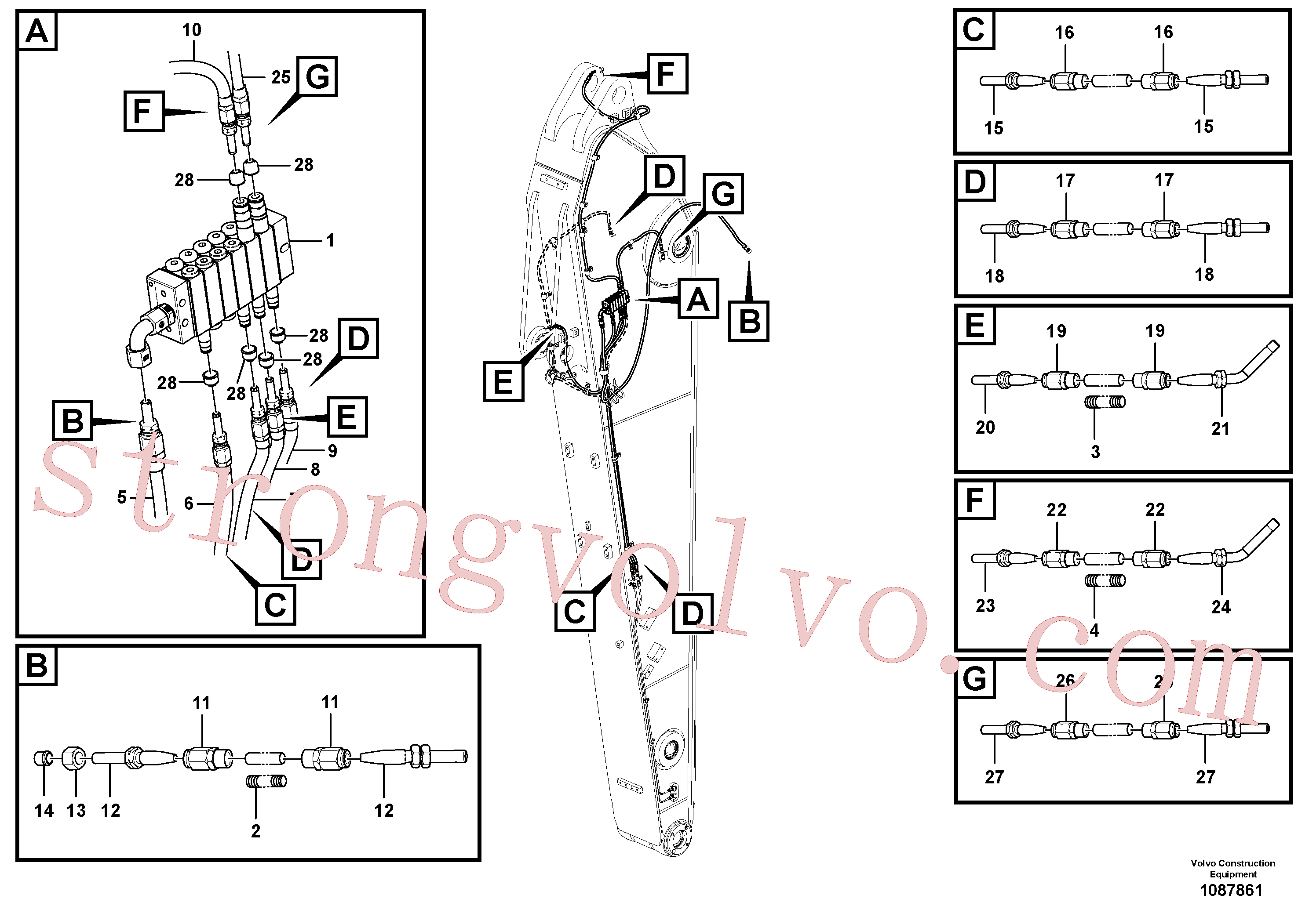 Atacado VOE14389578 Distribuidor Volvo escavadeira