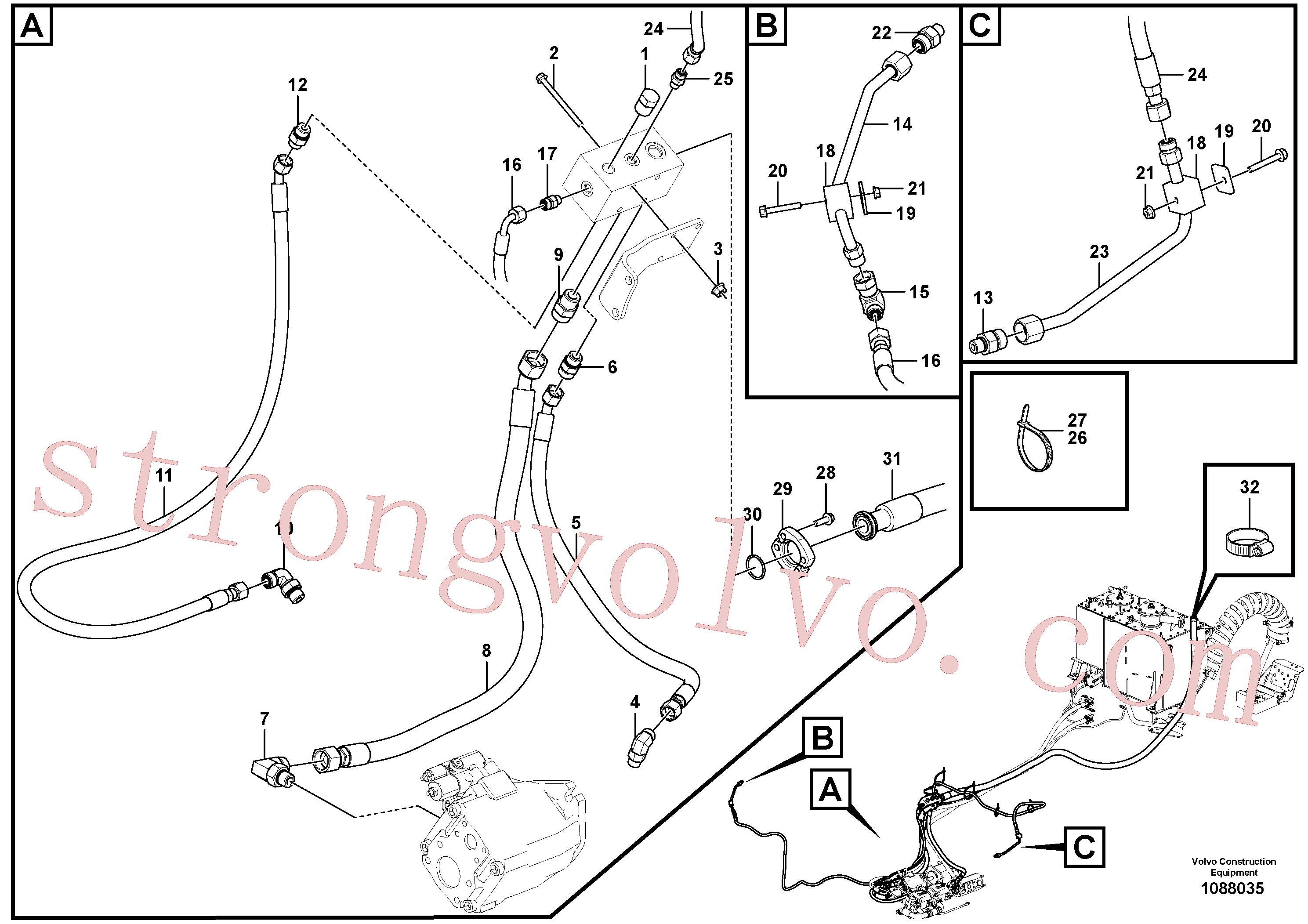 VOE15080565 Volvo(1088035 Montagem)