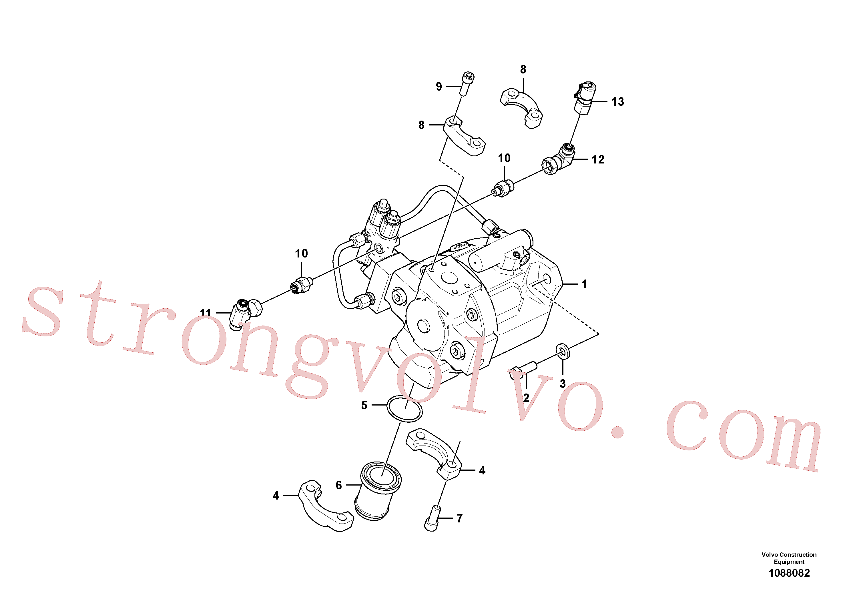 VOE15693550 Volvo Bomba hidráulica com acessórios(1088082 Montagem)