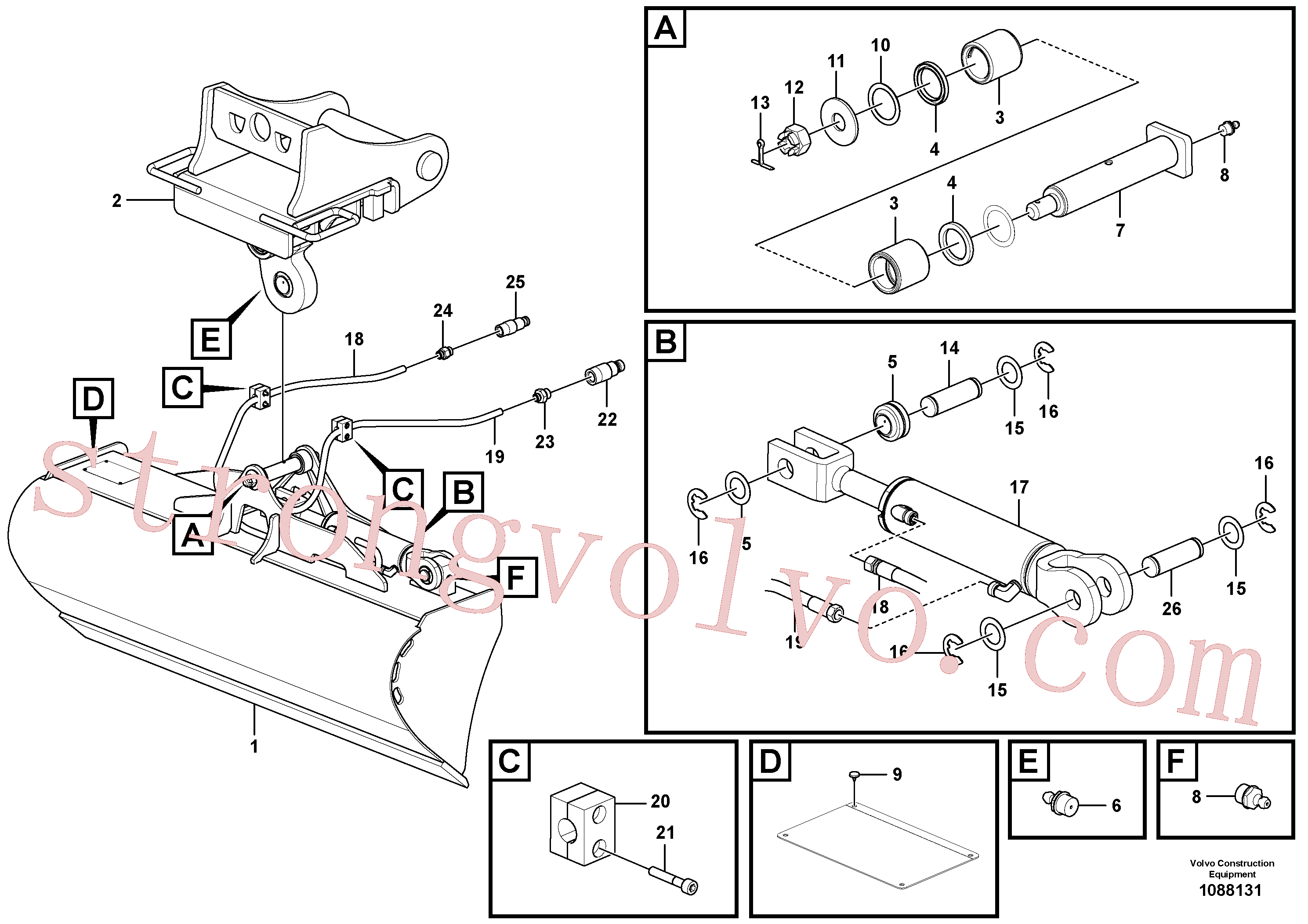 VOE11805309 Anel de vedação Volvo escavadeira
