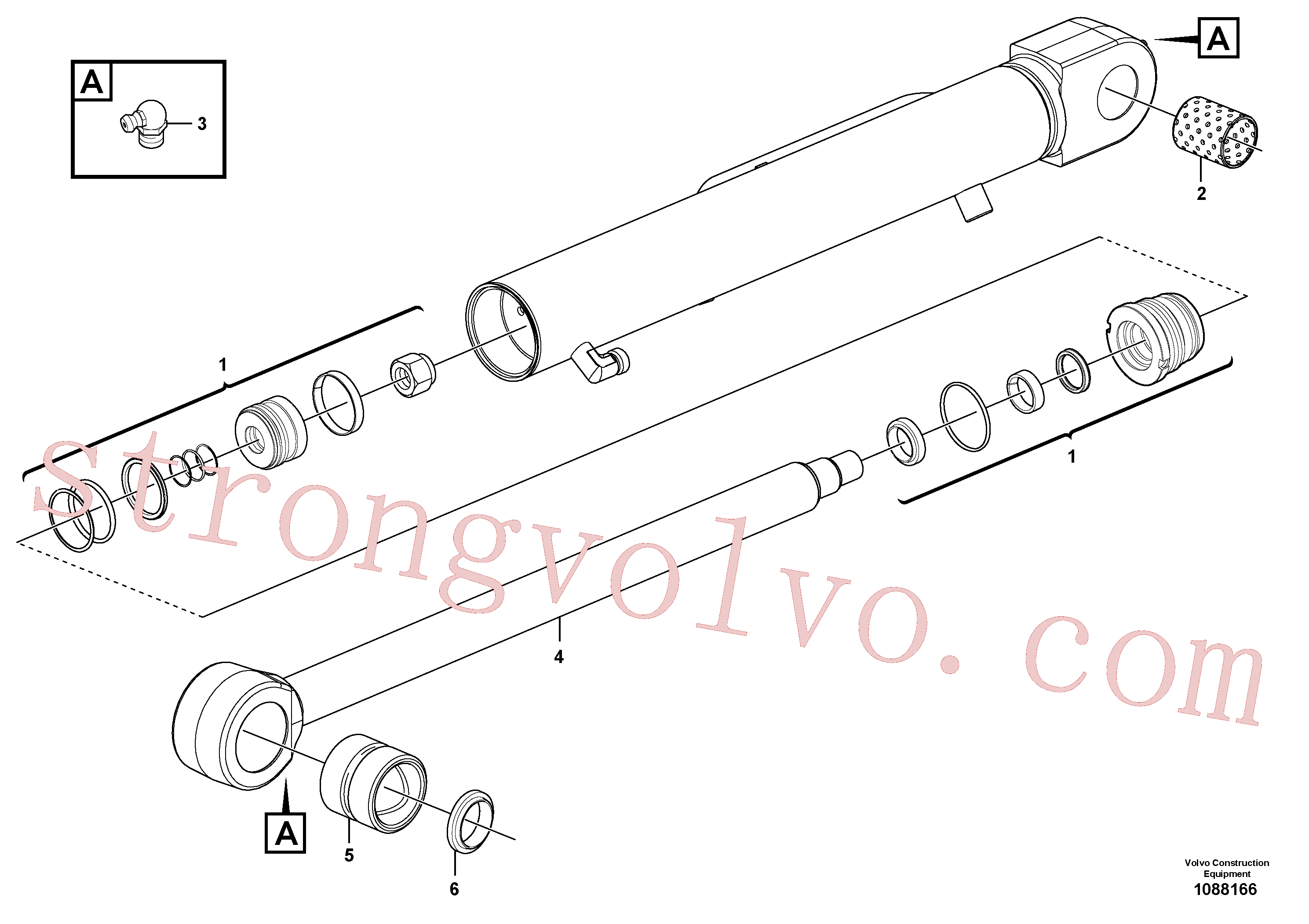 Volvo Acessórios para escavadeira VOE17477063 Barra Acessórios