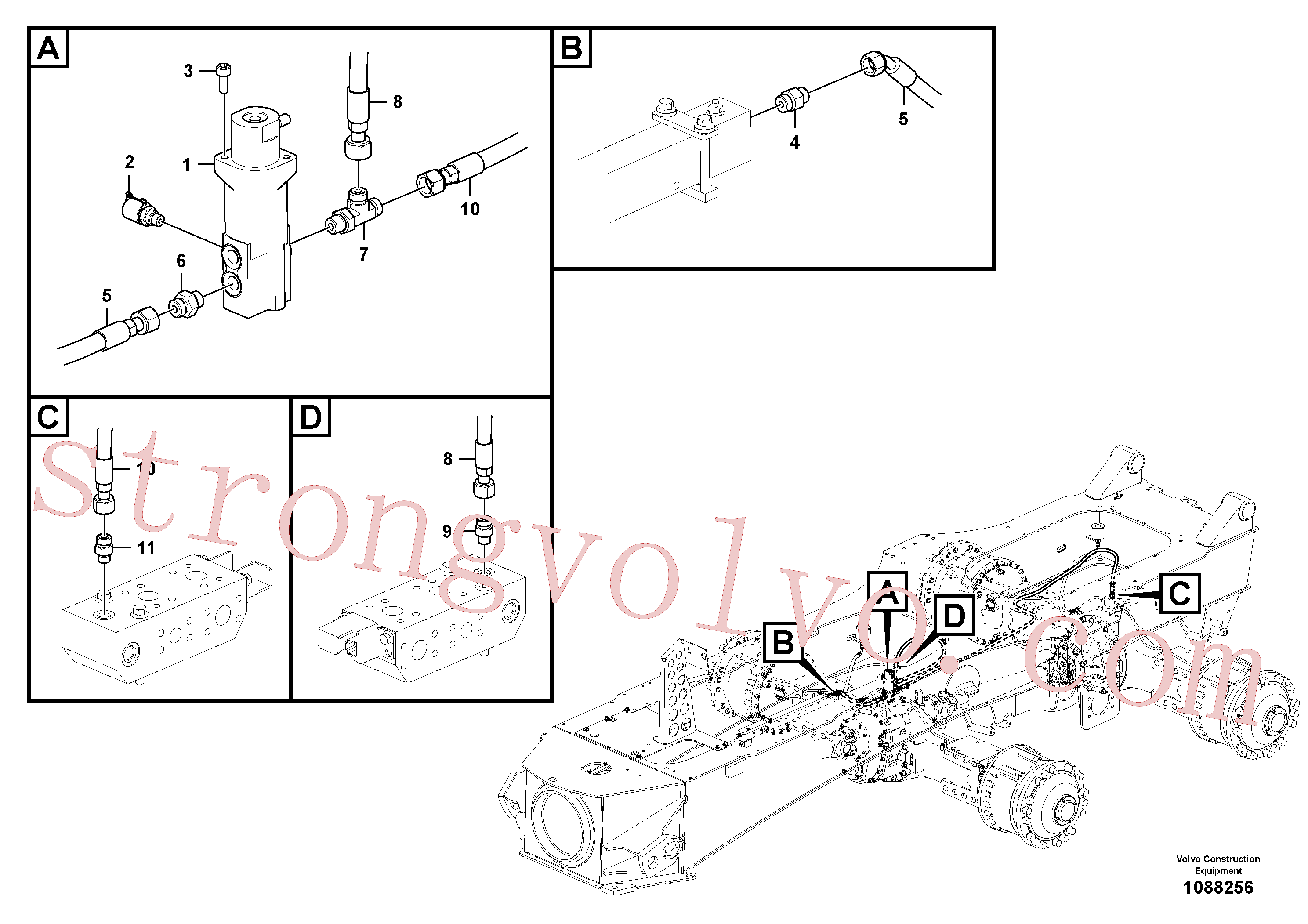 VOE994823 Parafuso soquete sext Volvo escavadeira