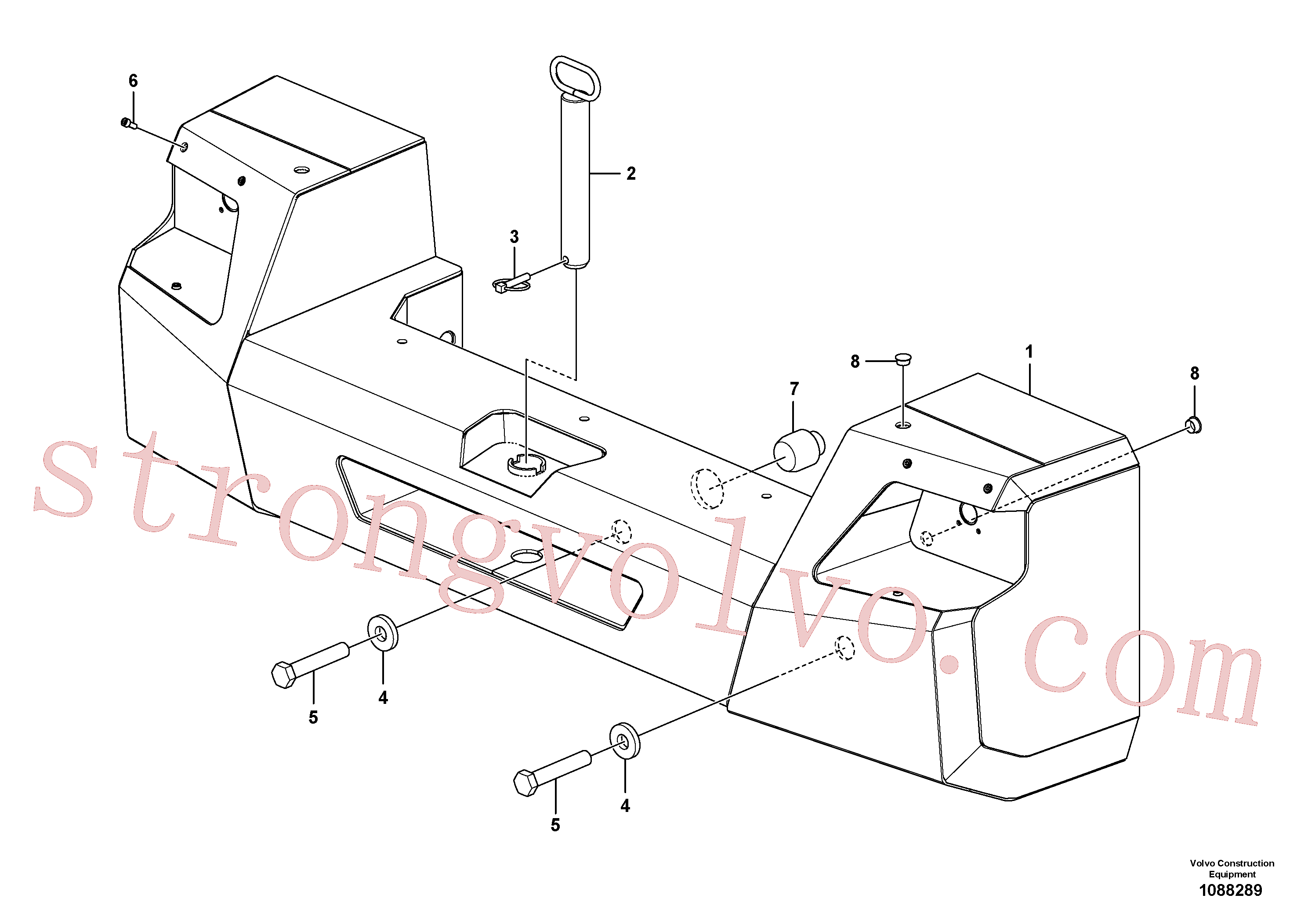 Volvo Acessórios para escavadeira VOE11055617 Arruela Acessórios