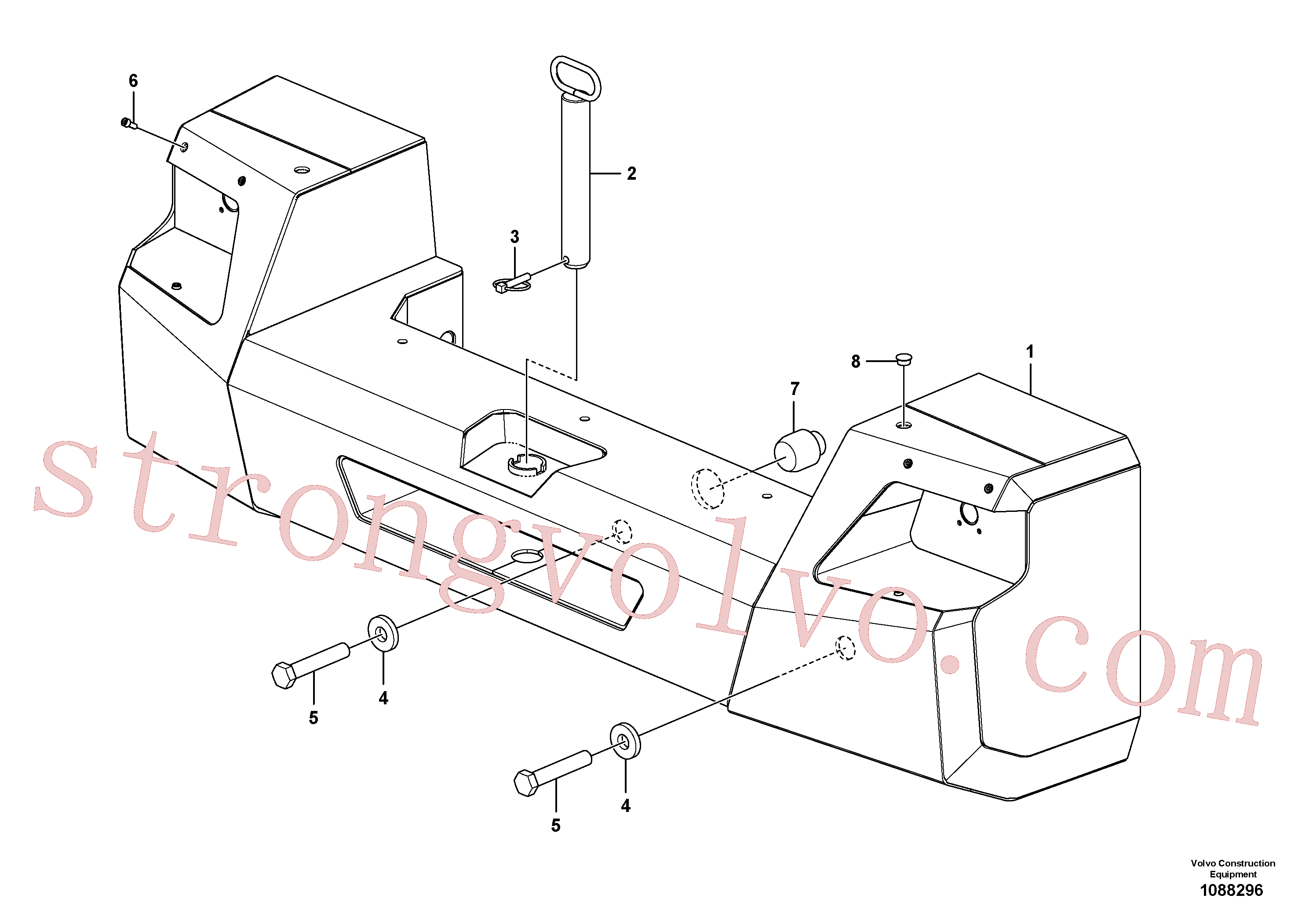 VOE993002 Volvo Contrapesos(1088296 Montagem)