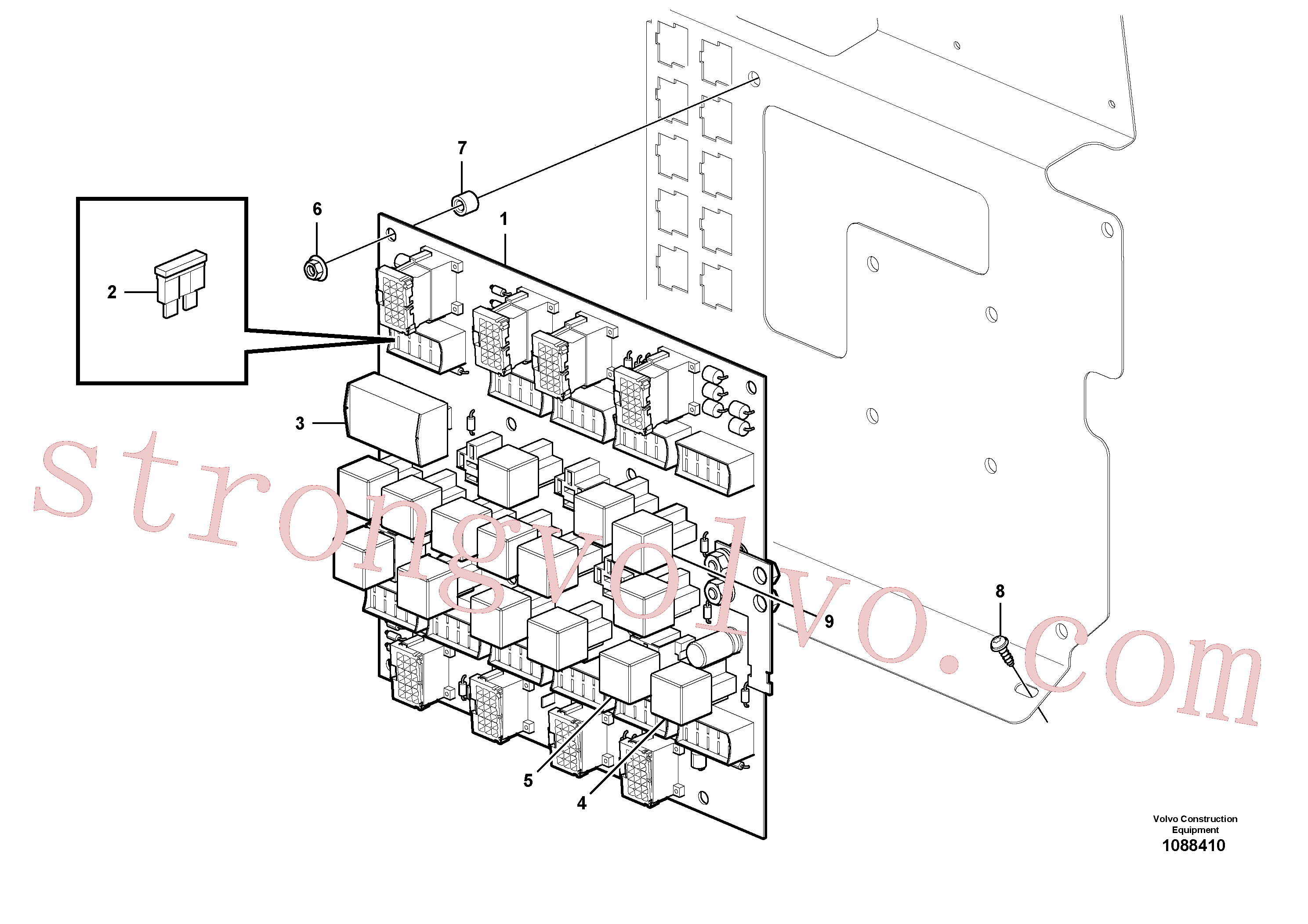 VOE21244698 Volvo Quadro de circuitos(1088410 Montagem)