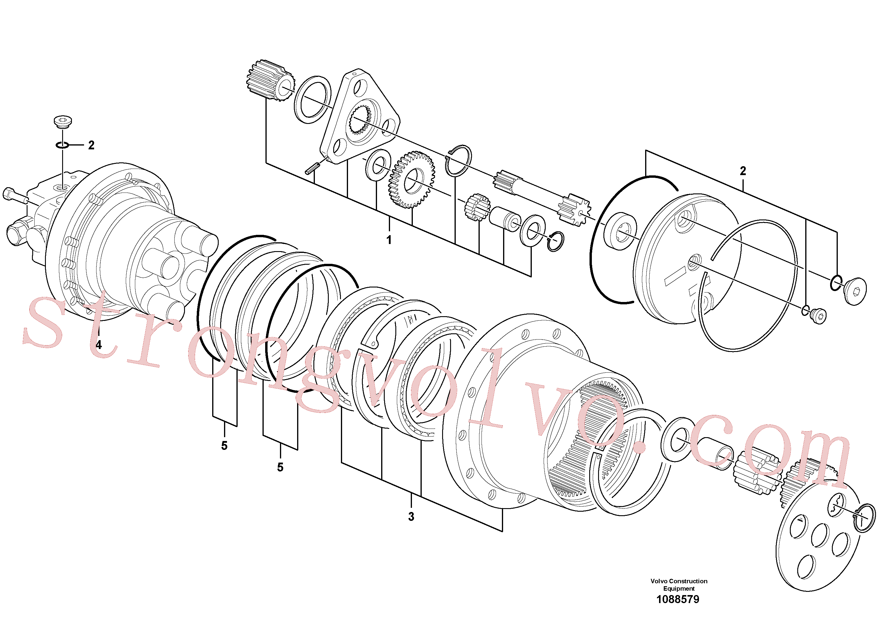 Atacado VOE17463137 Jogo Volvo escavadeira