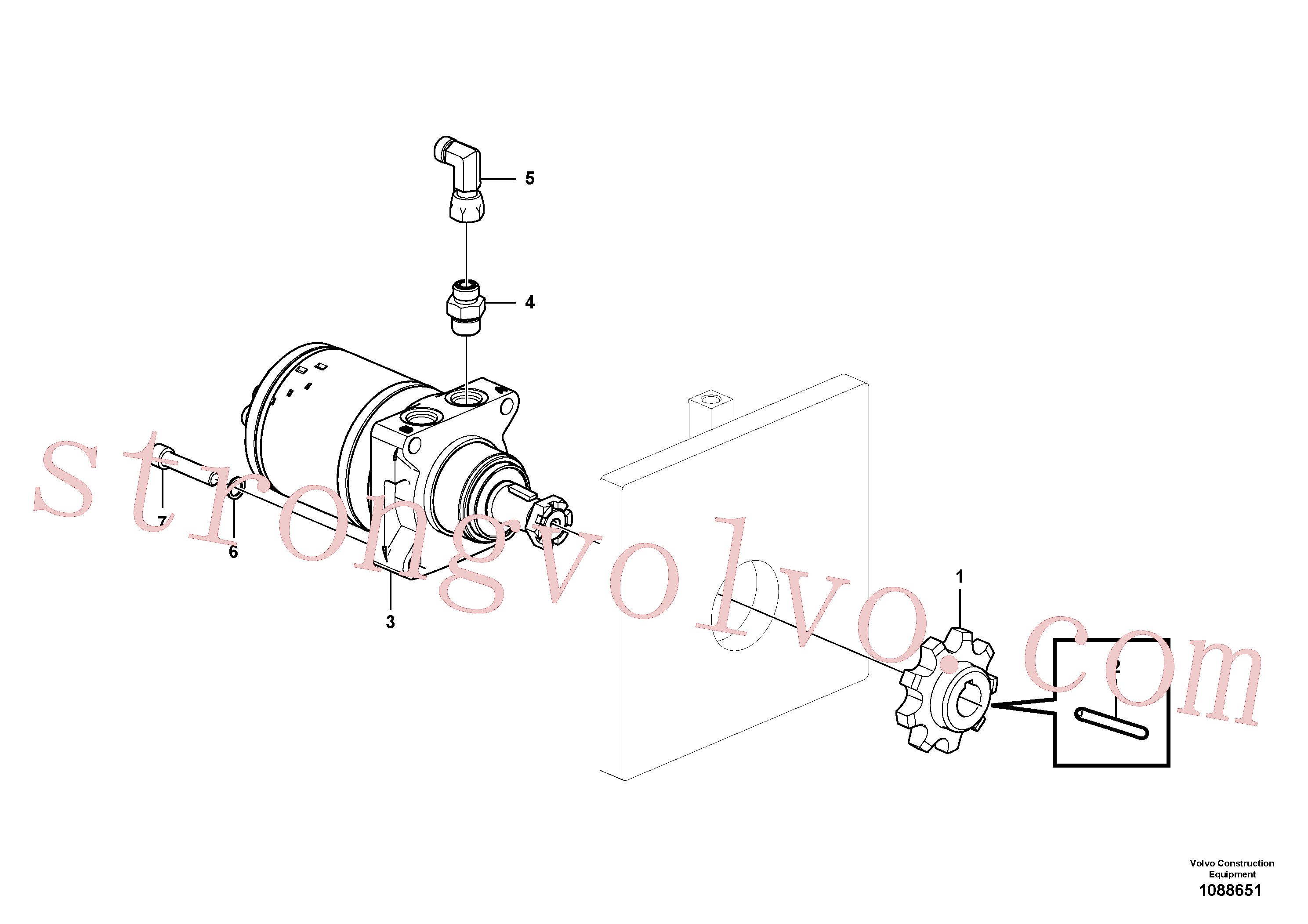 RM14215867 Volvo Unidade da transmissão do transportador(1088651 Montagem)