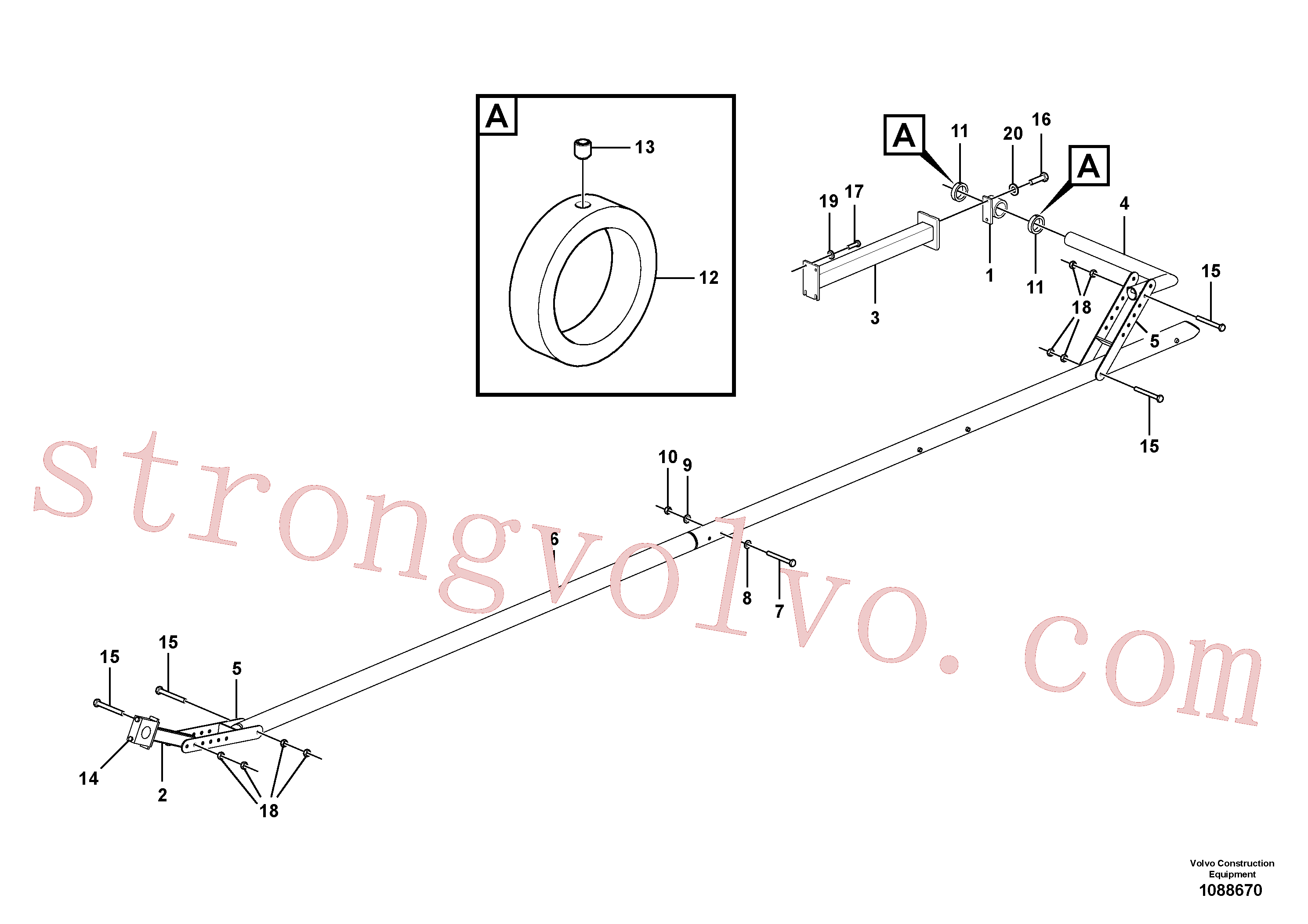 China Made RM87942512 Colar Volvo Acessórios para escavadeira