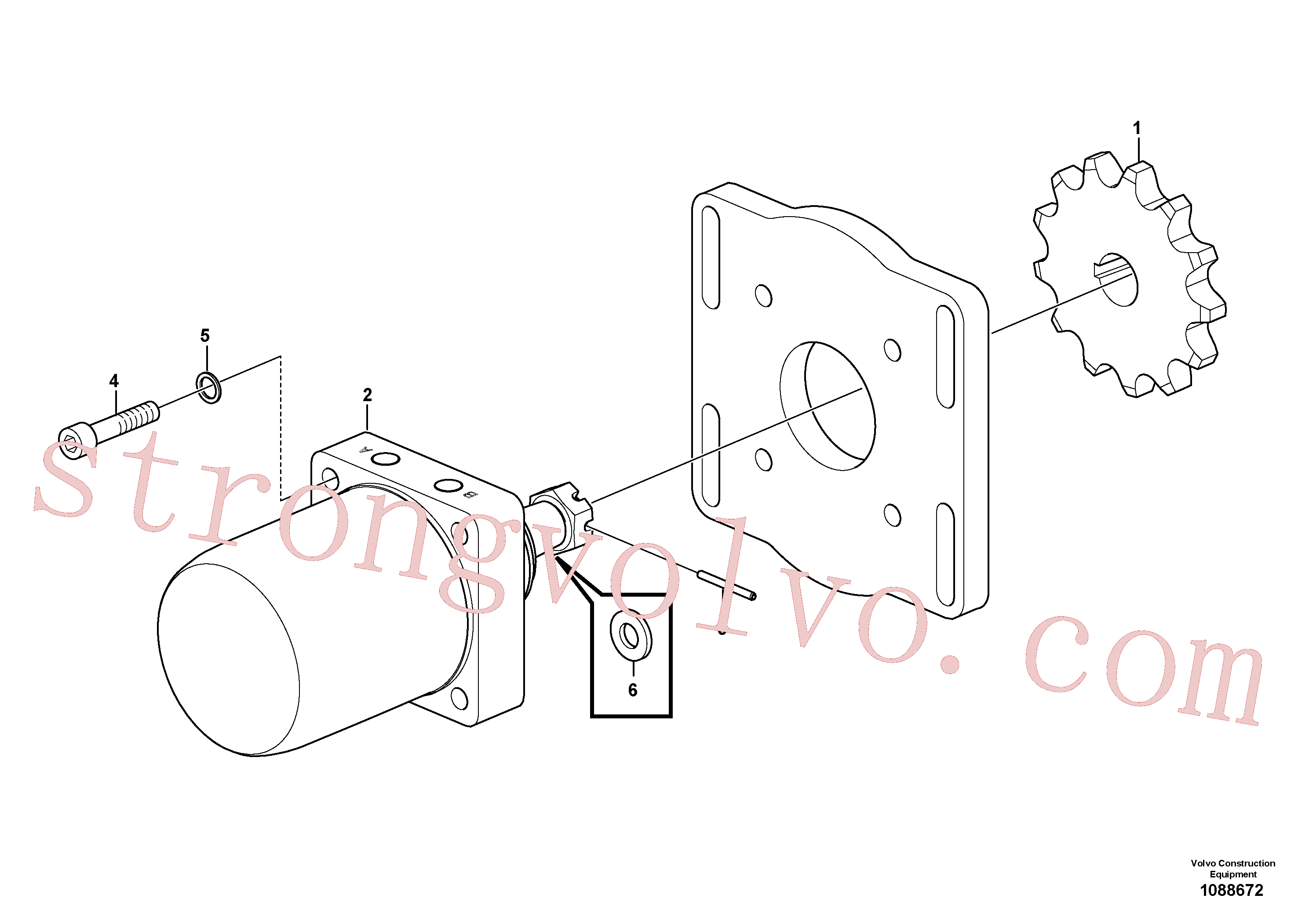Volvo RM96725031 Parafuso soquete sext Volvo Acessórios para escavadeira