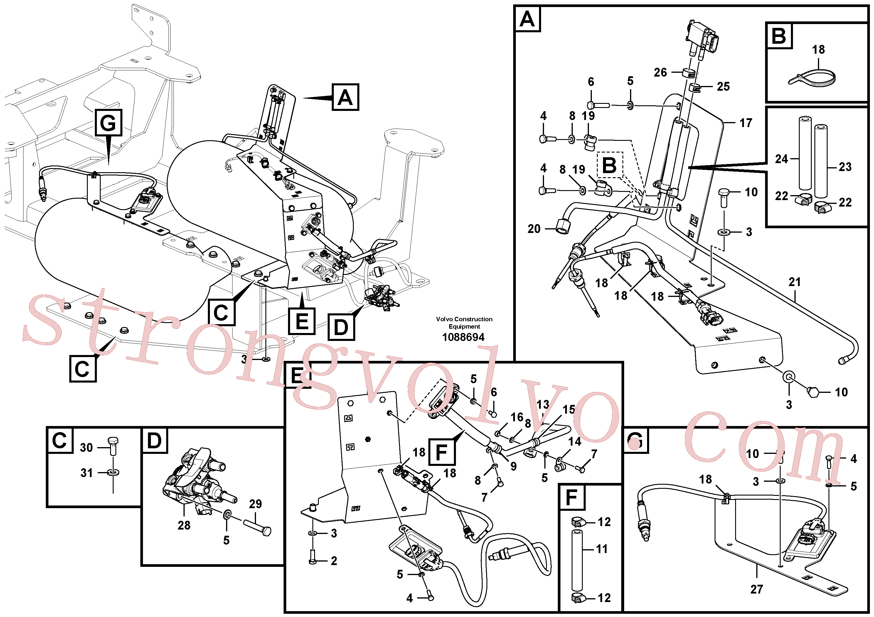 VOE990967 Volvo(1088694 Montagem)