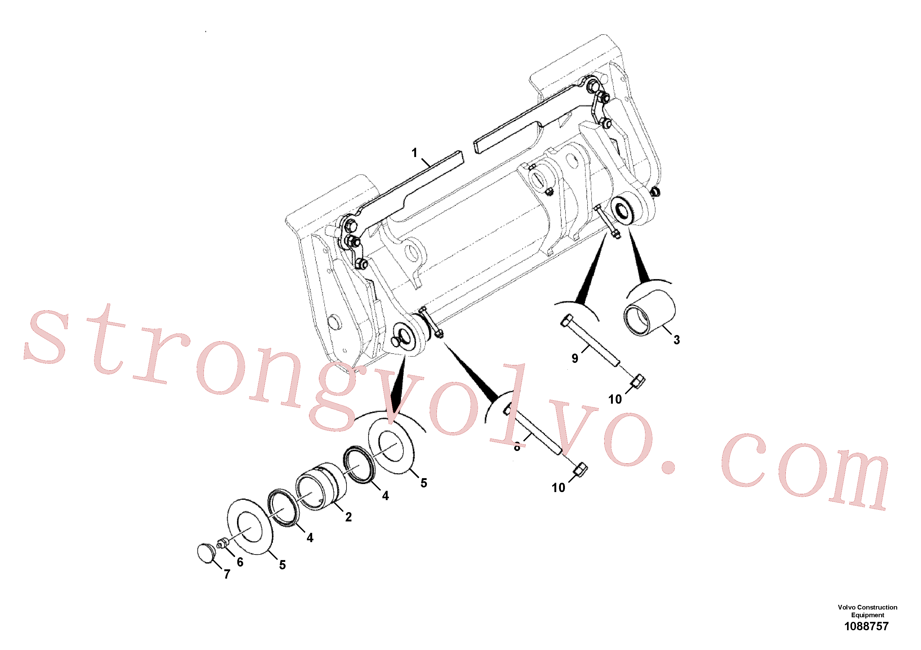 Atacado VOE16212292 Parafuso Volvo escavadeira