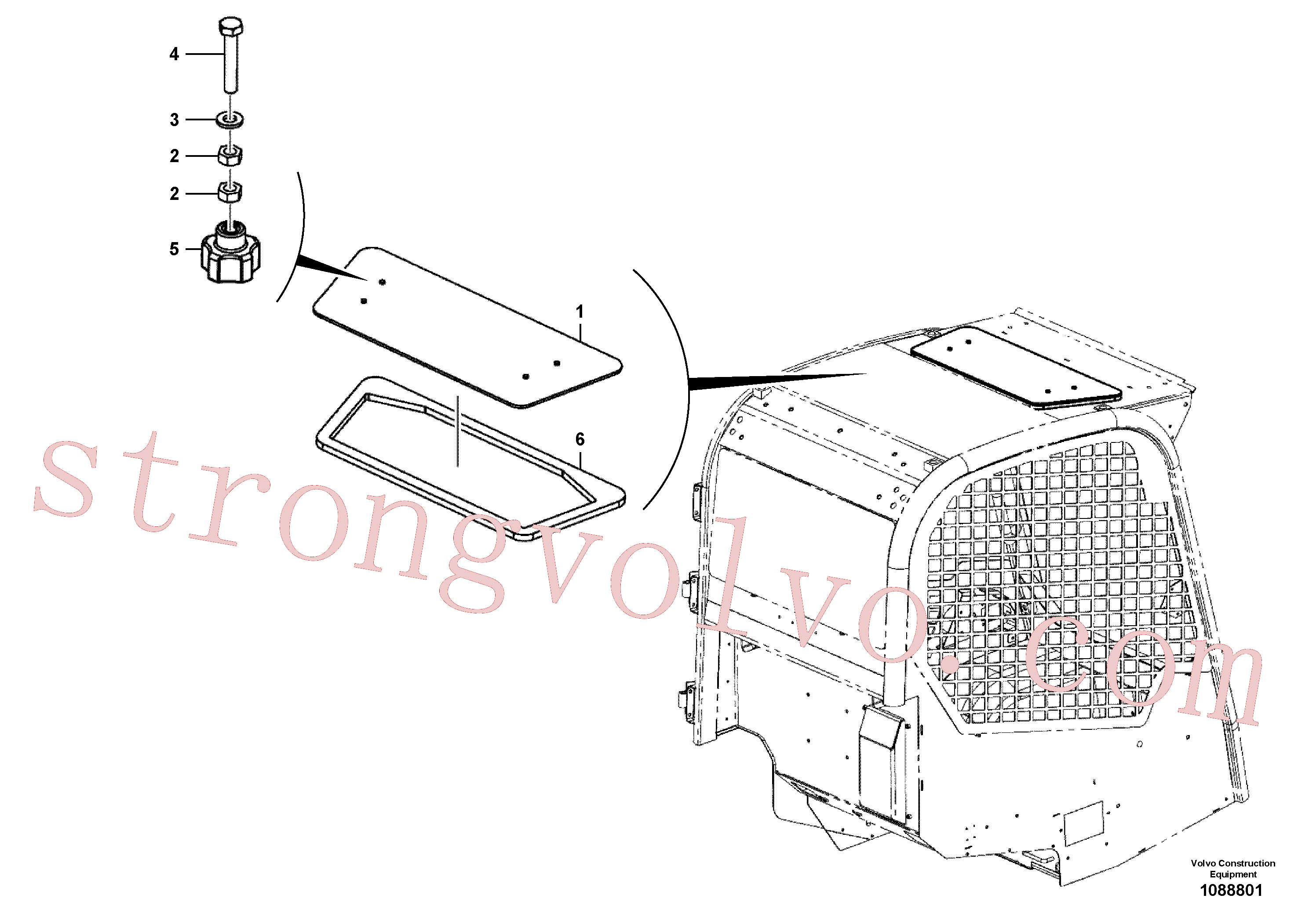 VOE17210140 Arruela Volvo escavadeira