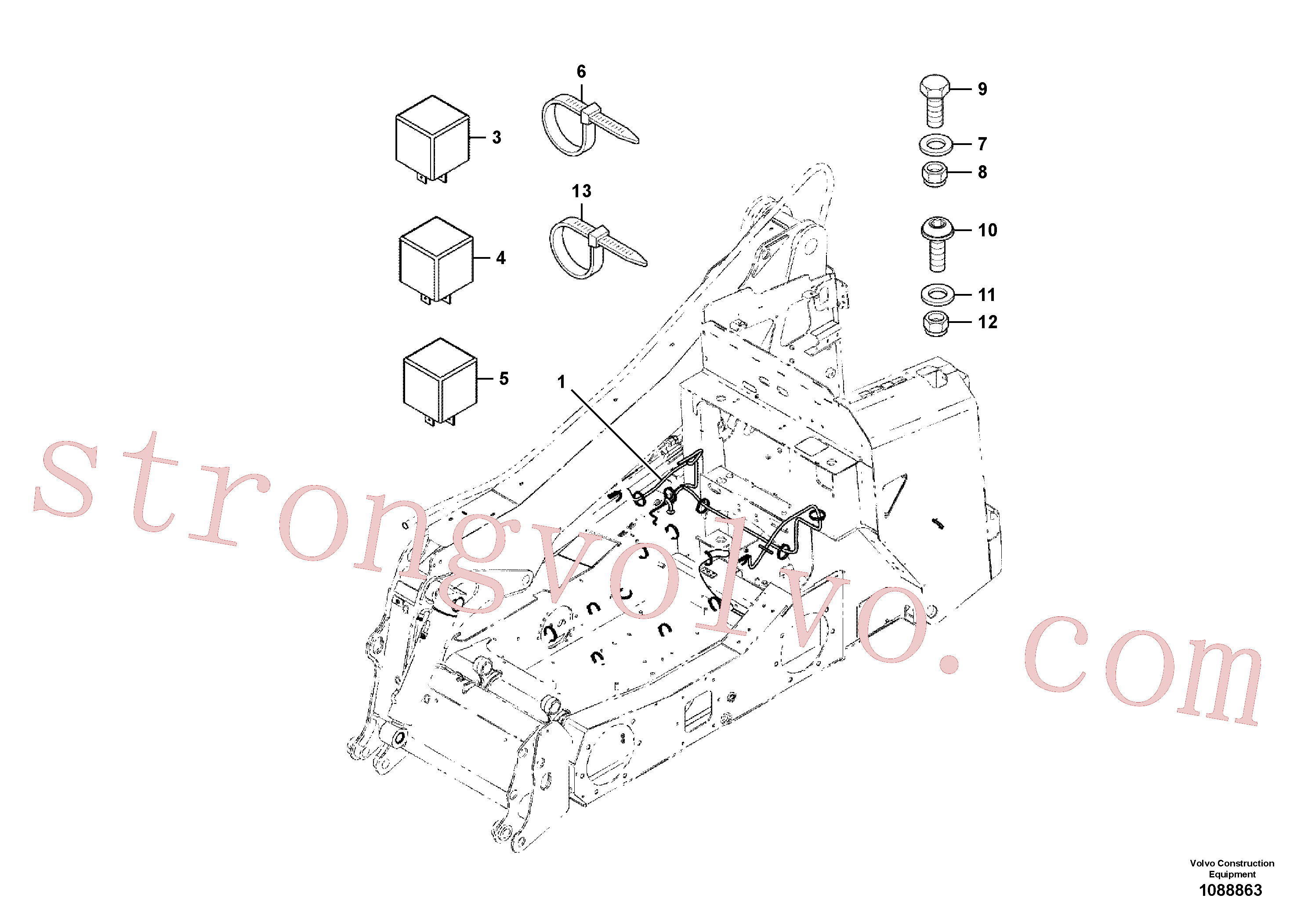 China Made VOE20511758 Arruela Volvo Acessórios para escavadeira