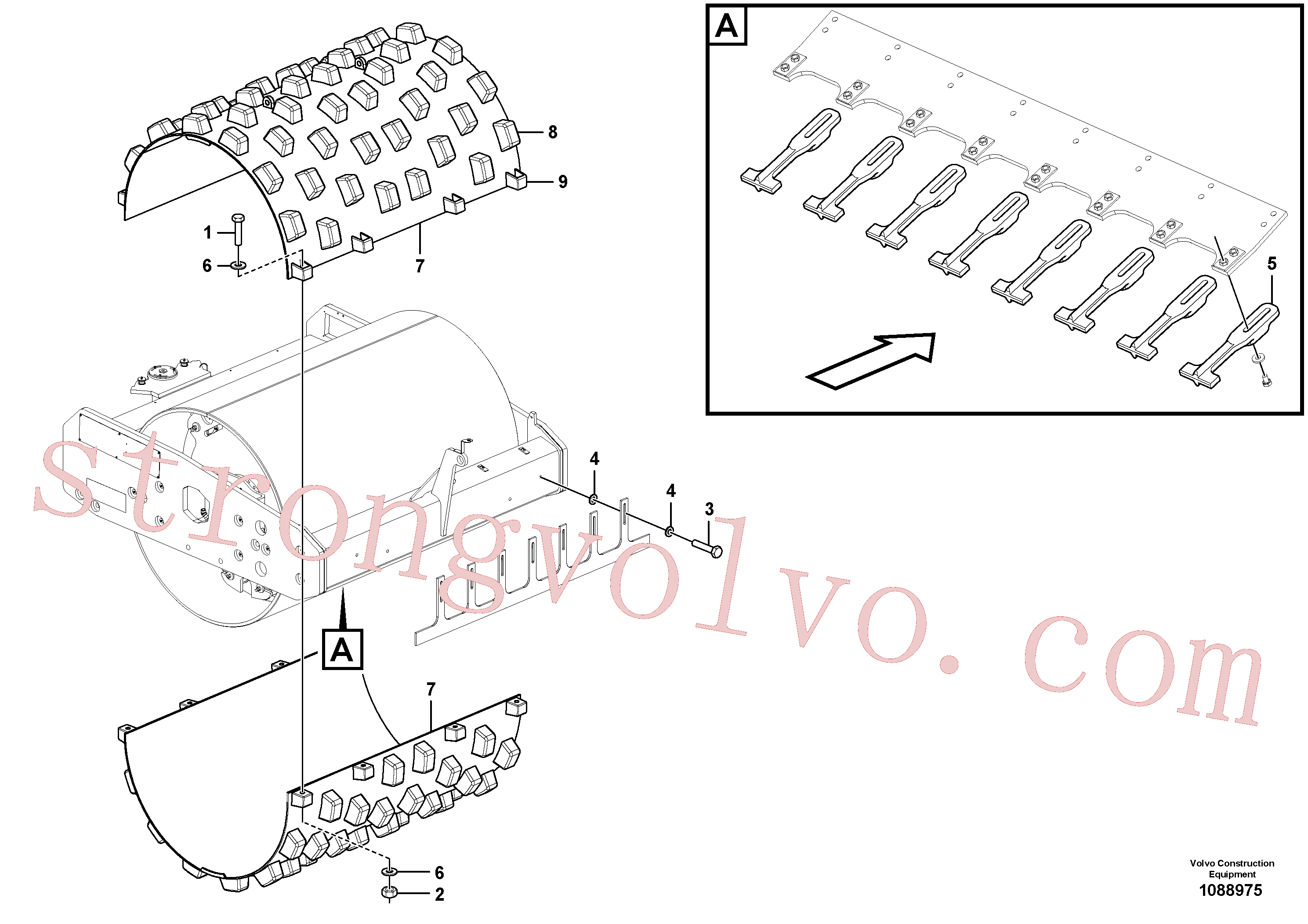 China Made VOE992048 Arruela simples Volvo Acessórios para escavadeira