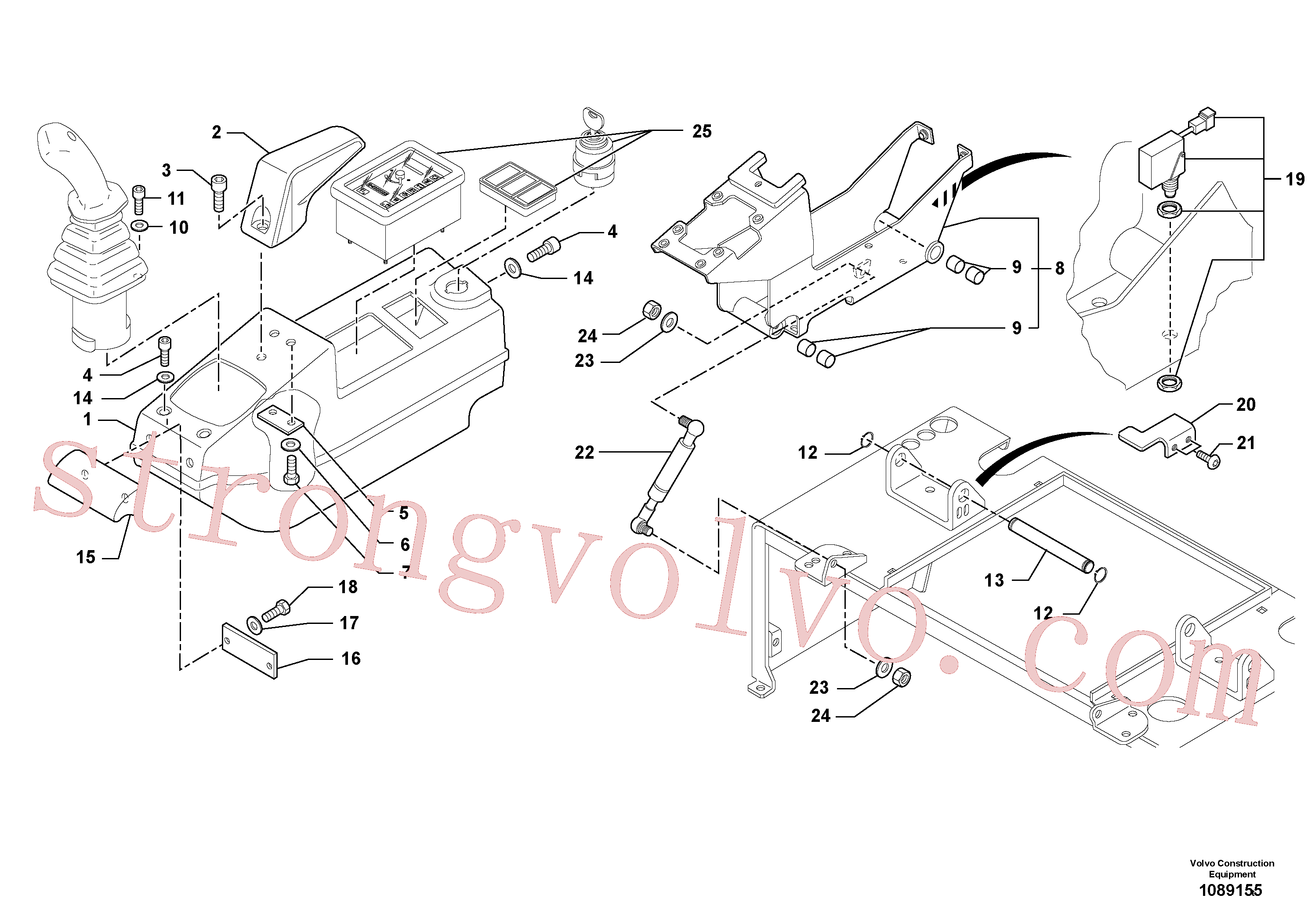 Atacado PJ4290017 Screw Volvo escavadeira