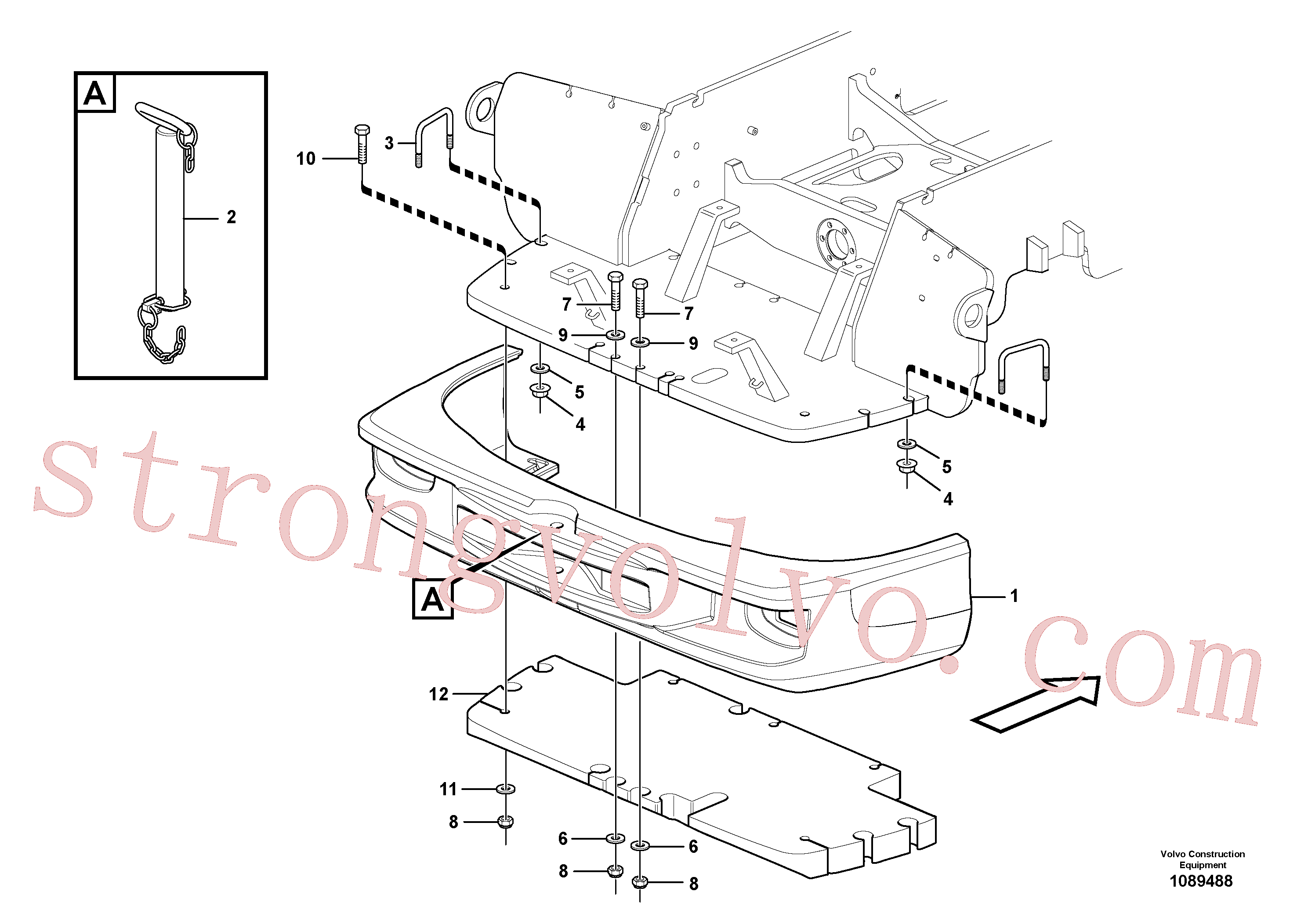 VOE978954 Volvo Contrapeso(1089488 Montagem)