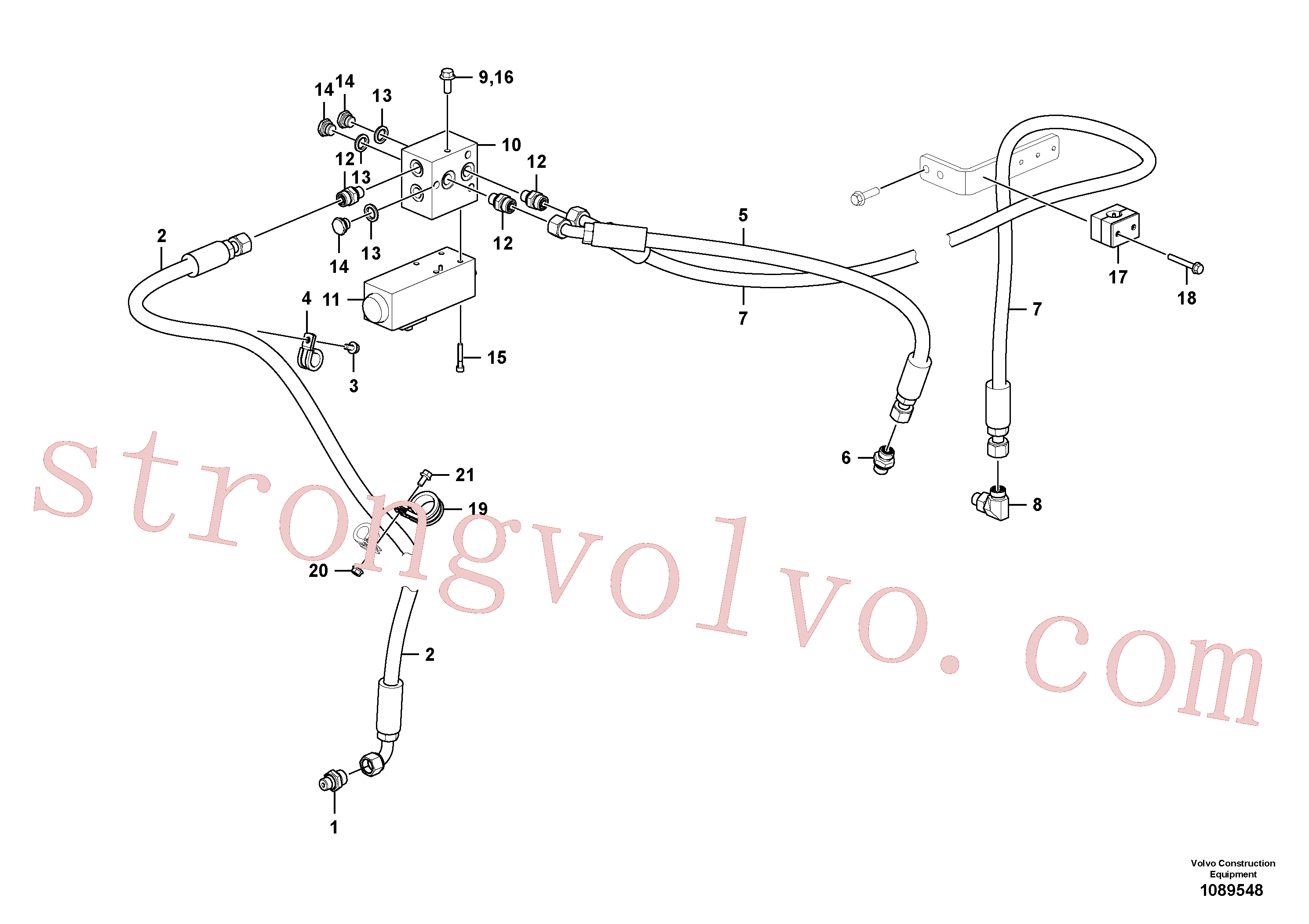 VOE937533 Volvo Bloqueio diferencial(1089548 Montagem)