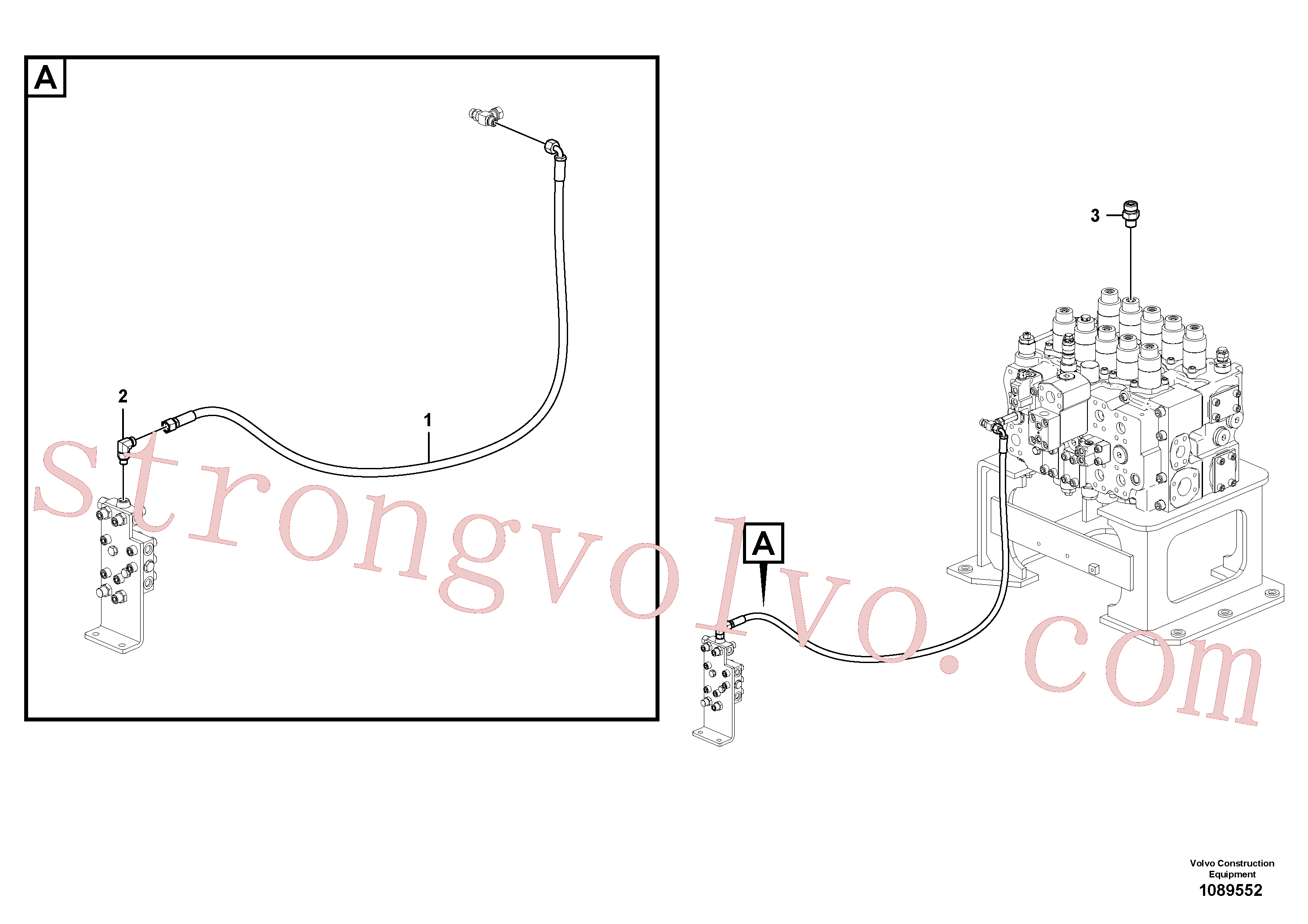 Volvo VOE936013 Mangueira completa Volvo Acessórios para escavadeira