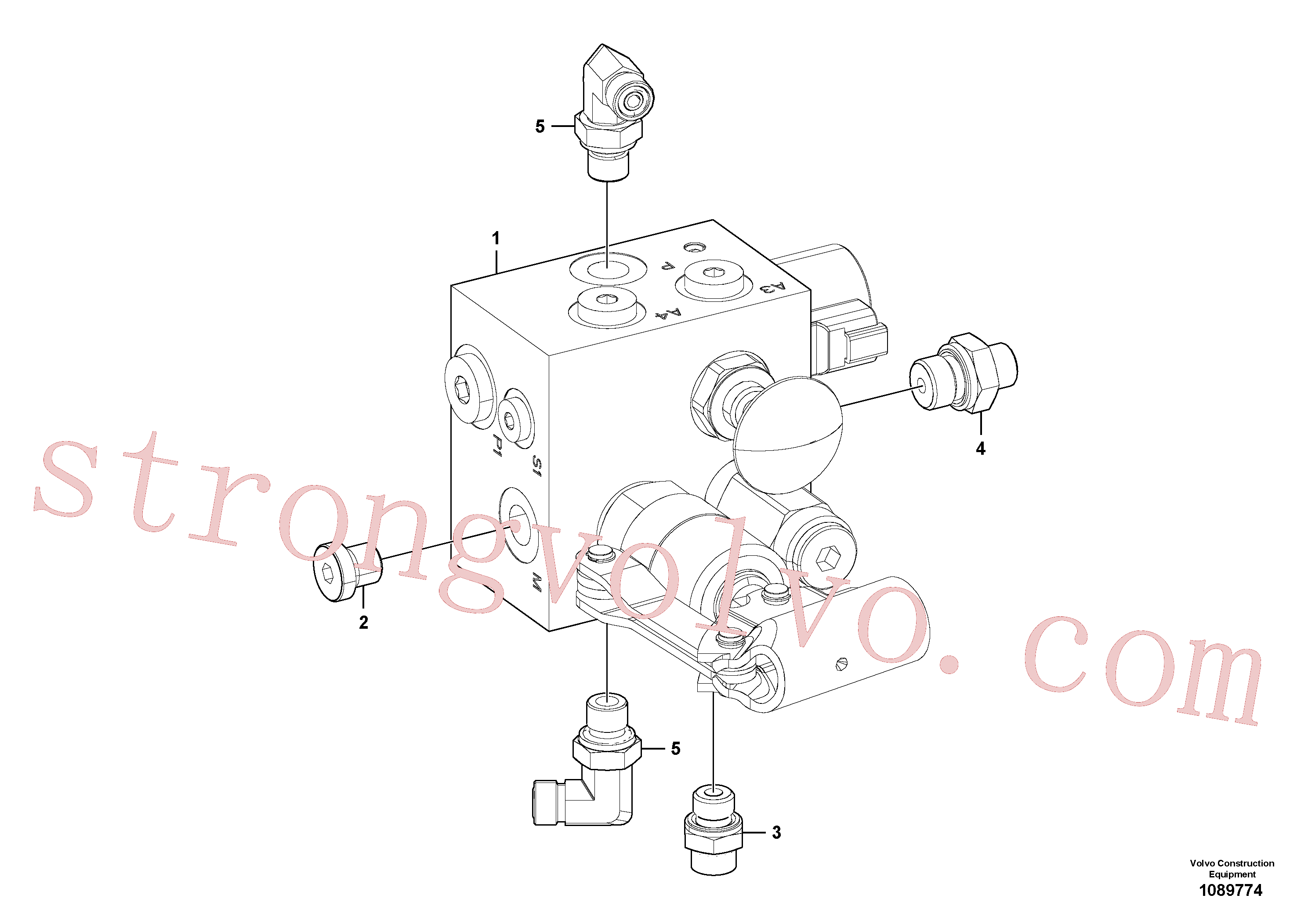 VOE13933925 Volvo Travão do bloco de válvulas(1089774 Montagem)