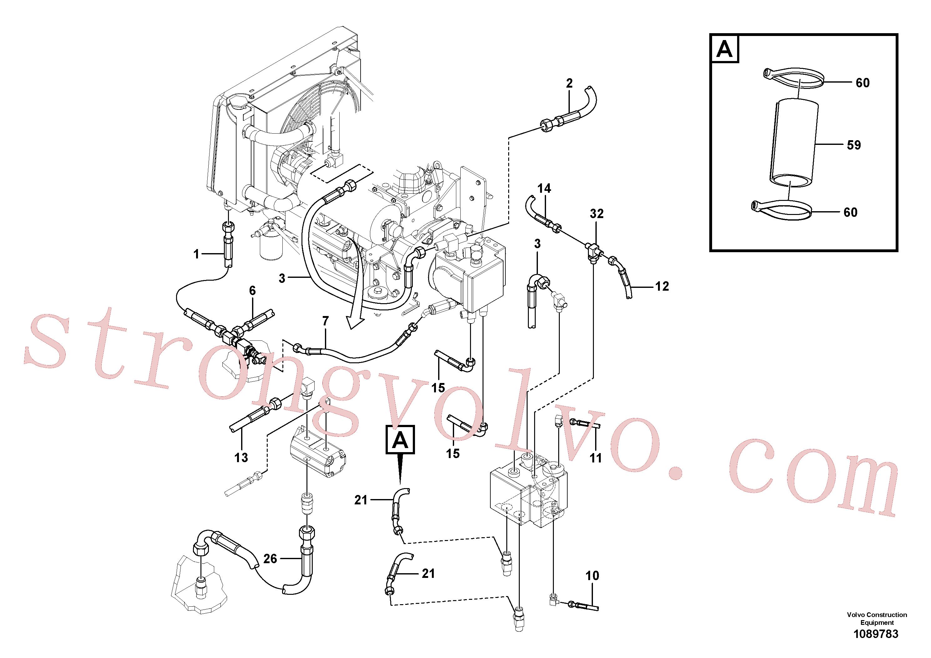 RM54469267 Volvo Instalação de mangueiras e tubos rígidos hidráulicos(1089783 Montagem)