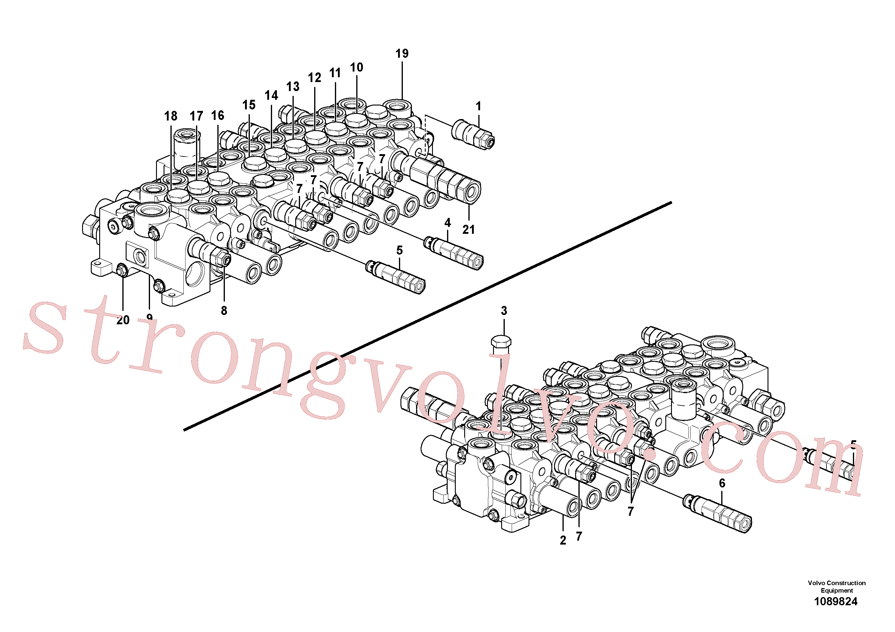 VOE14667621 Válvula Inscreva-se para Volvo Acessórios para escavadeira