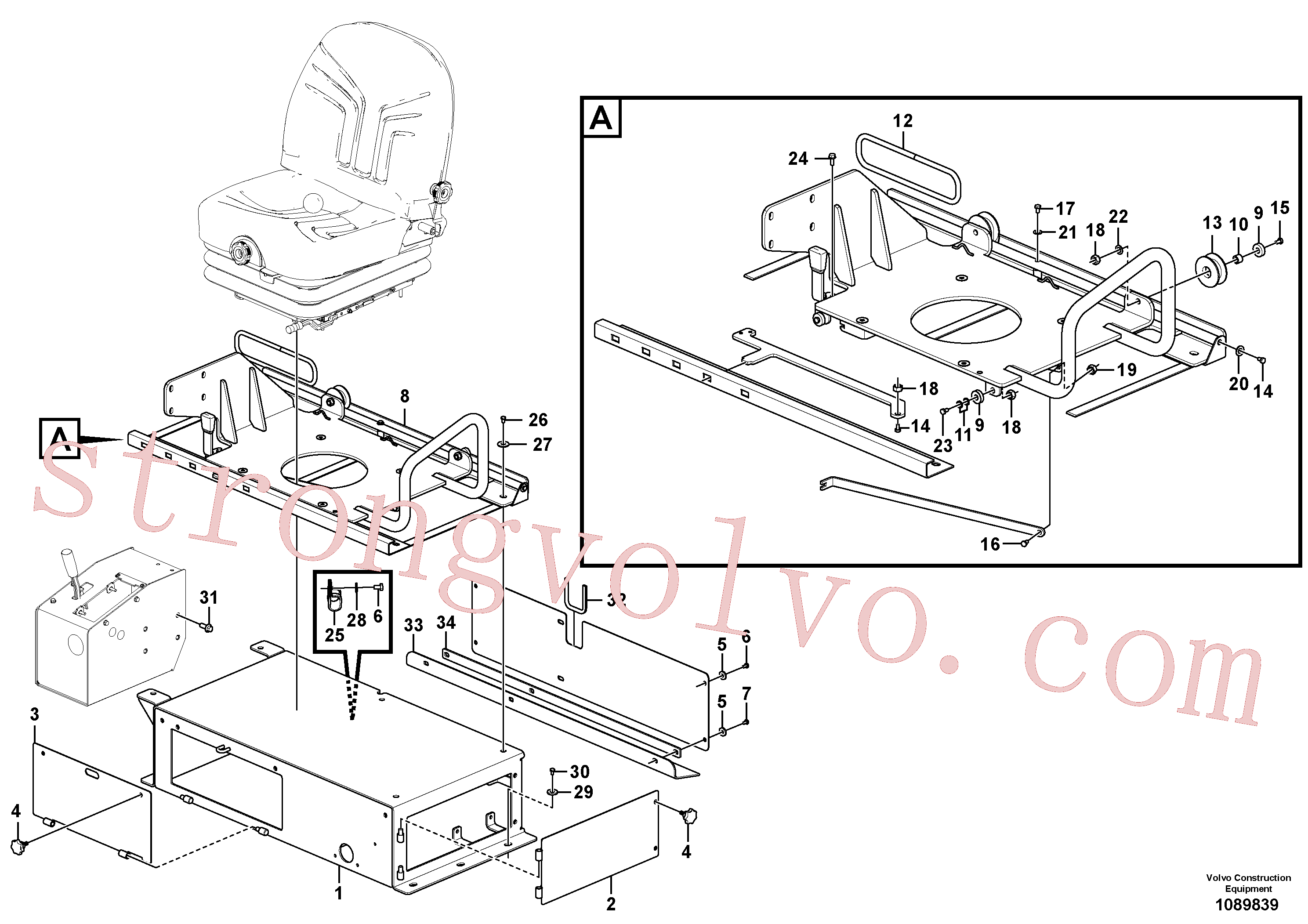 VOE50829654 Volvo Instalação de pavimento(1089839 Montagem)