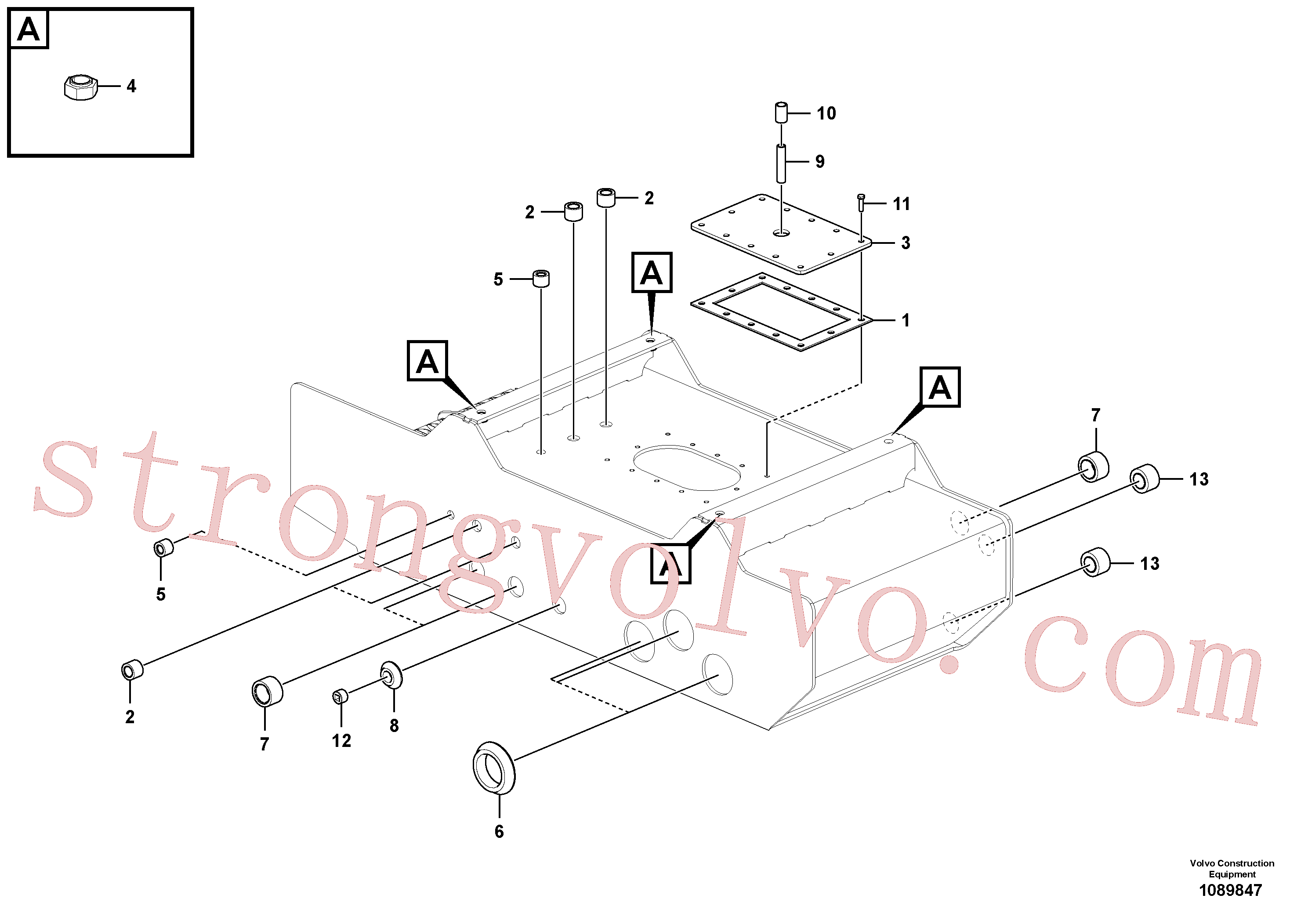 VOE997421 Volvo Depósito de óleo hidráulico(1089847 Montagem)
