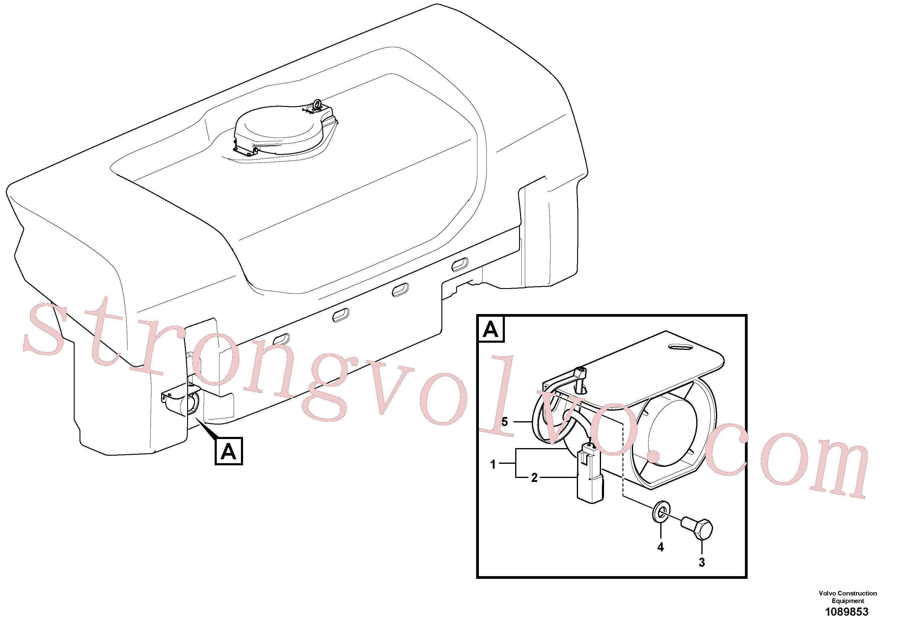 China Made RM20377065 Pino Volvo Acessórios para escavadeira