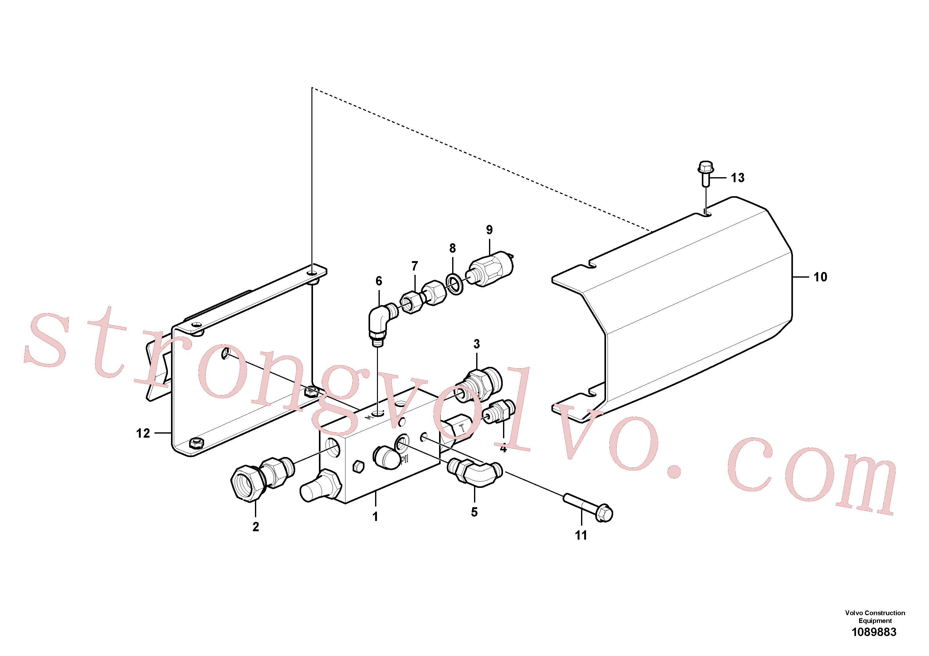 Volvo Montagem VOE11807333 Adaptador Acessórios