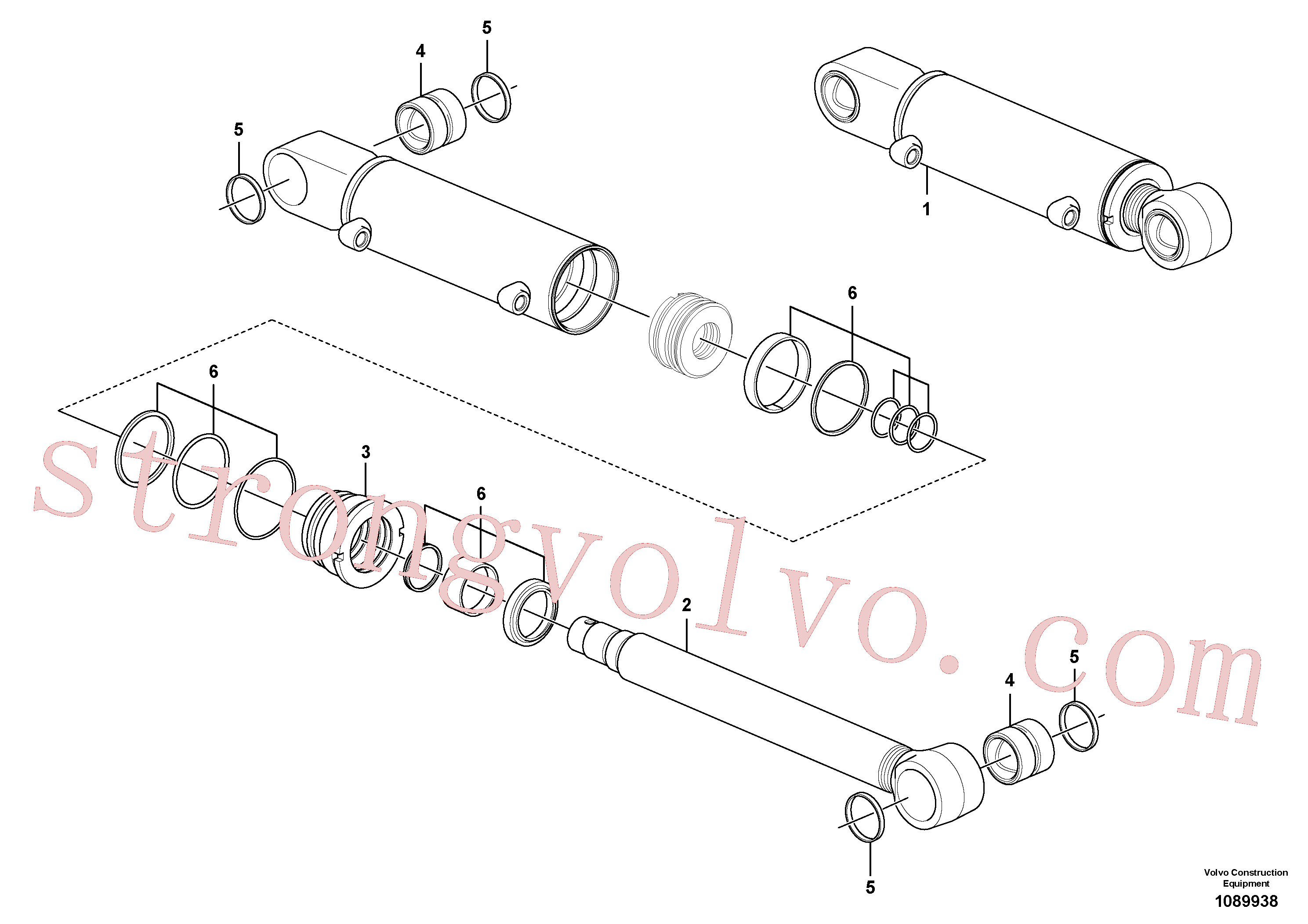 VOE15238973 Jogo de vedação Volvo escavadeira