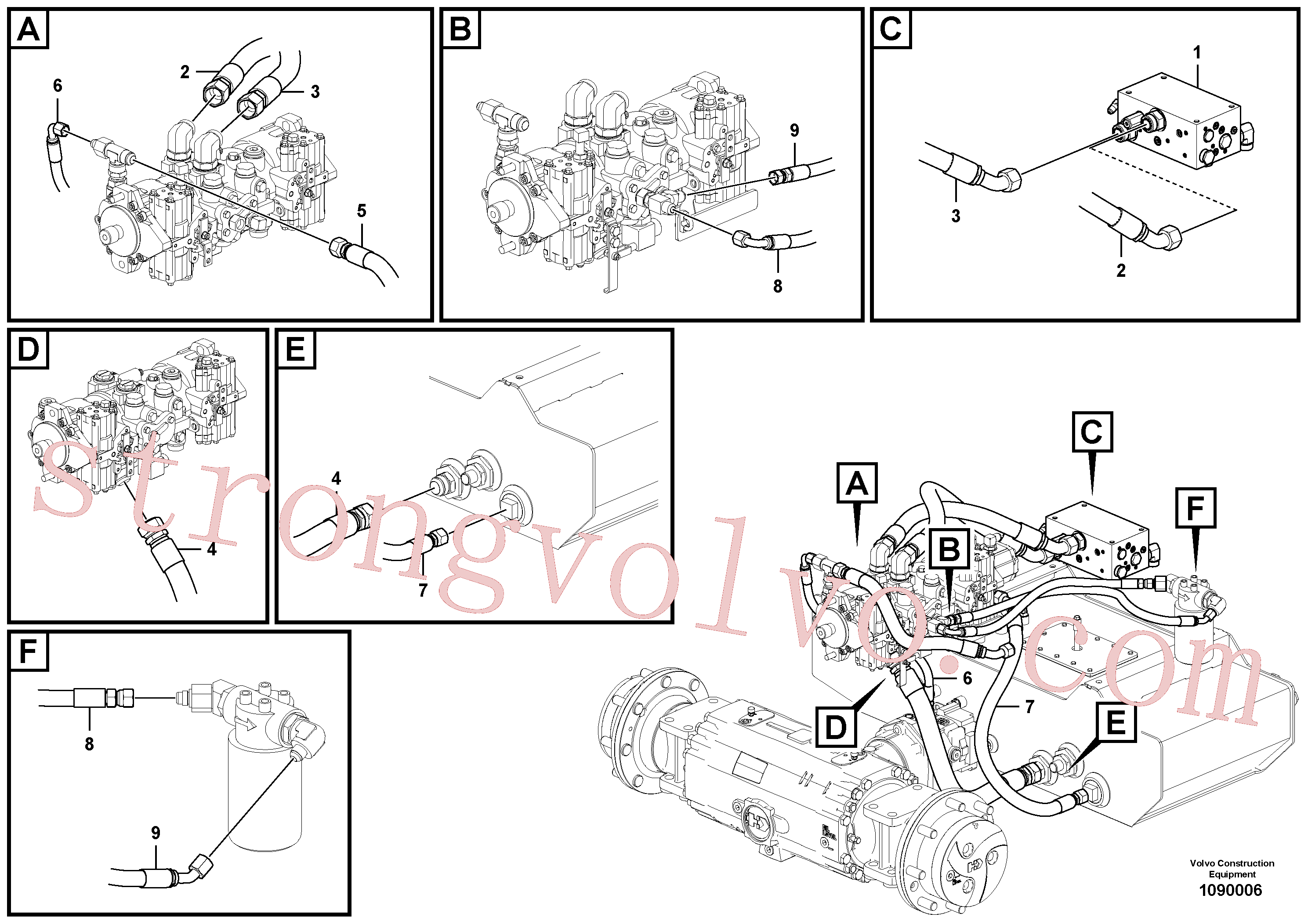 Volvo Montagem RM43892157 Mangueira completa Acessórios