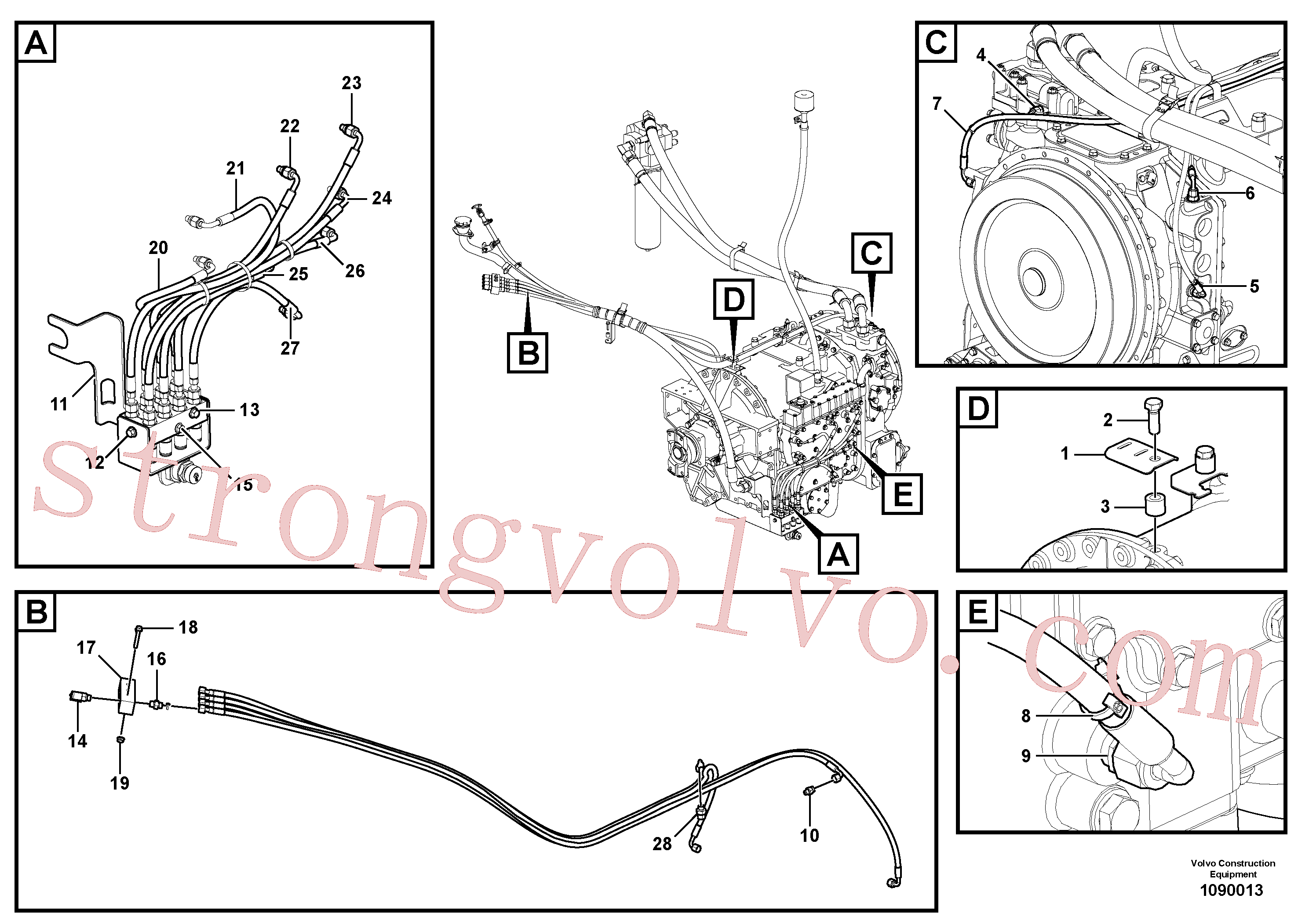 VOE15058029 Volvo Bloco de testes(1090013 Montagem)
