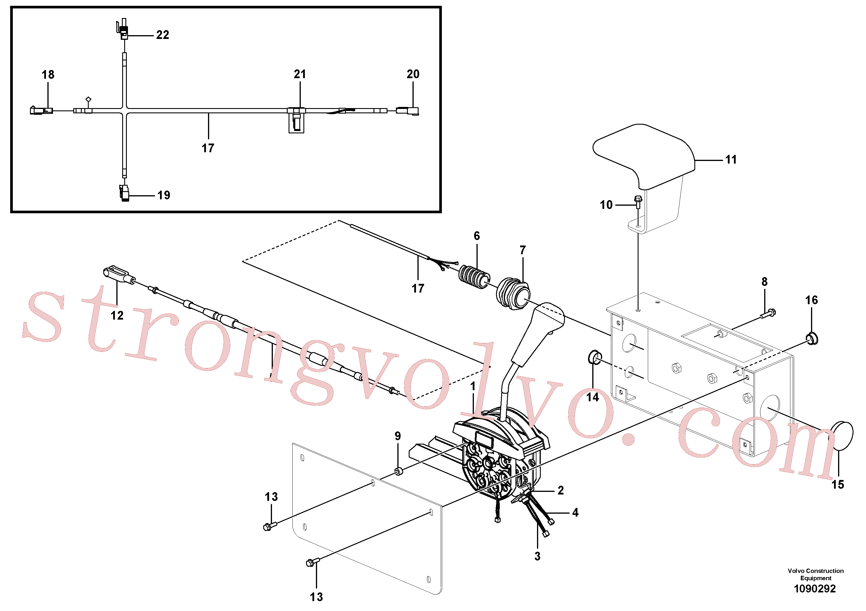 VOE60113071 Volvo Comando F-STOP-R(1090292 Montagem)