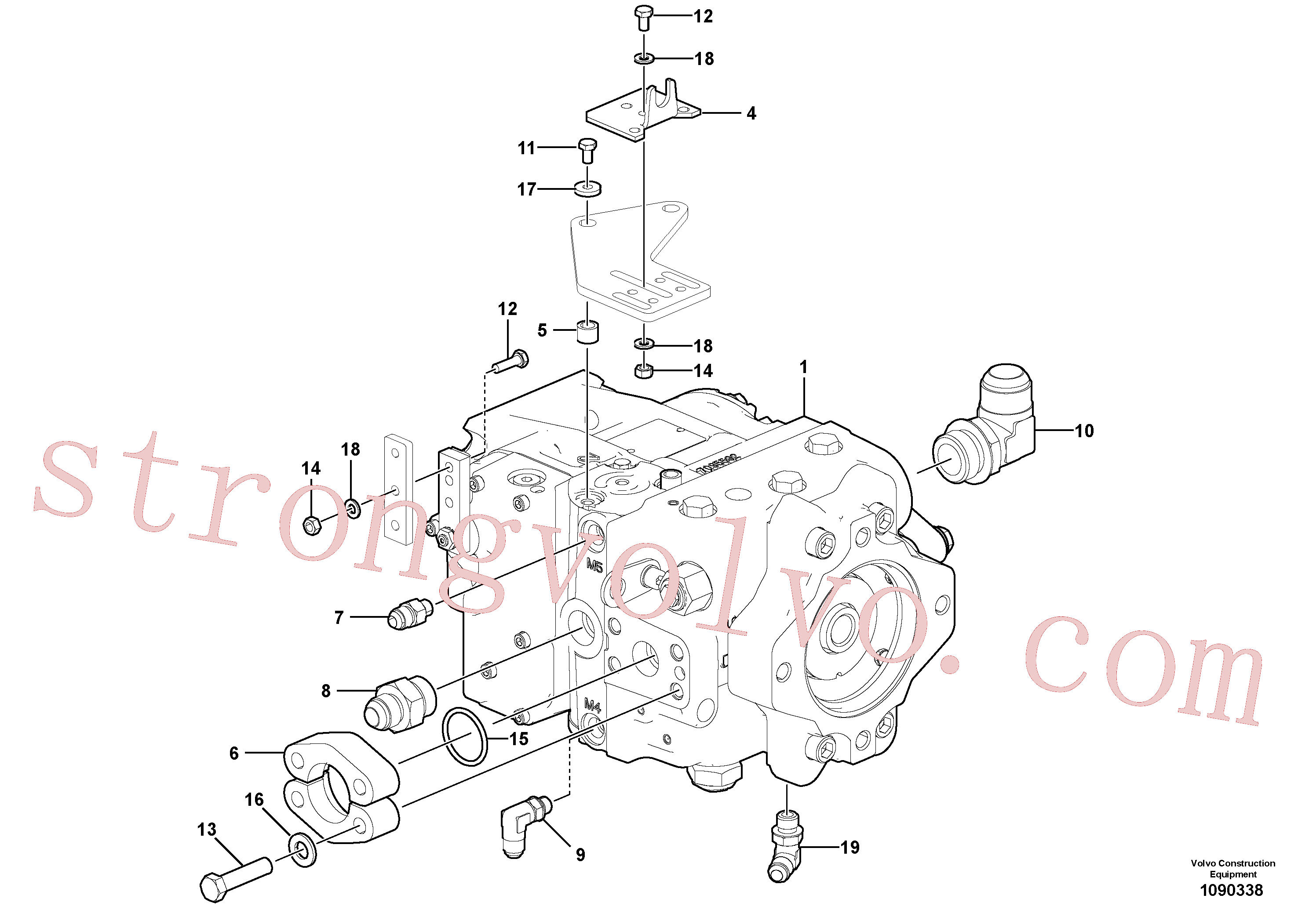 RM59995126 Volvo Bomba hidráulica(1090338 Montagem)