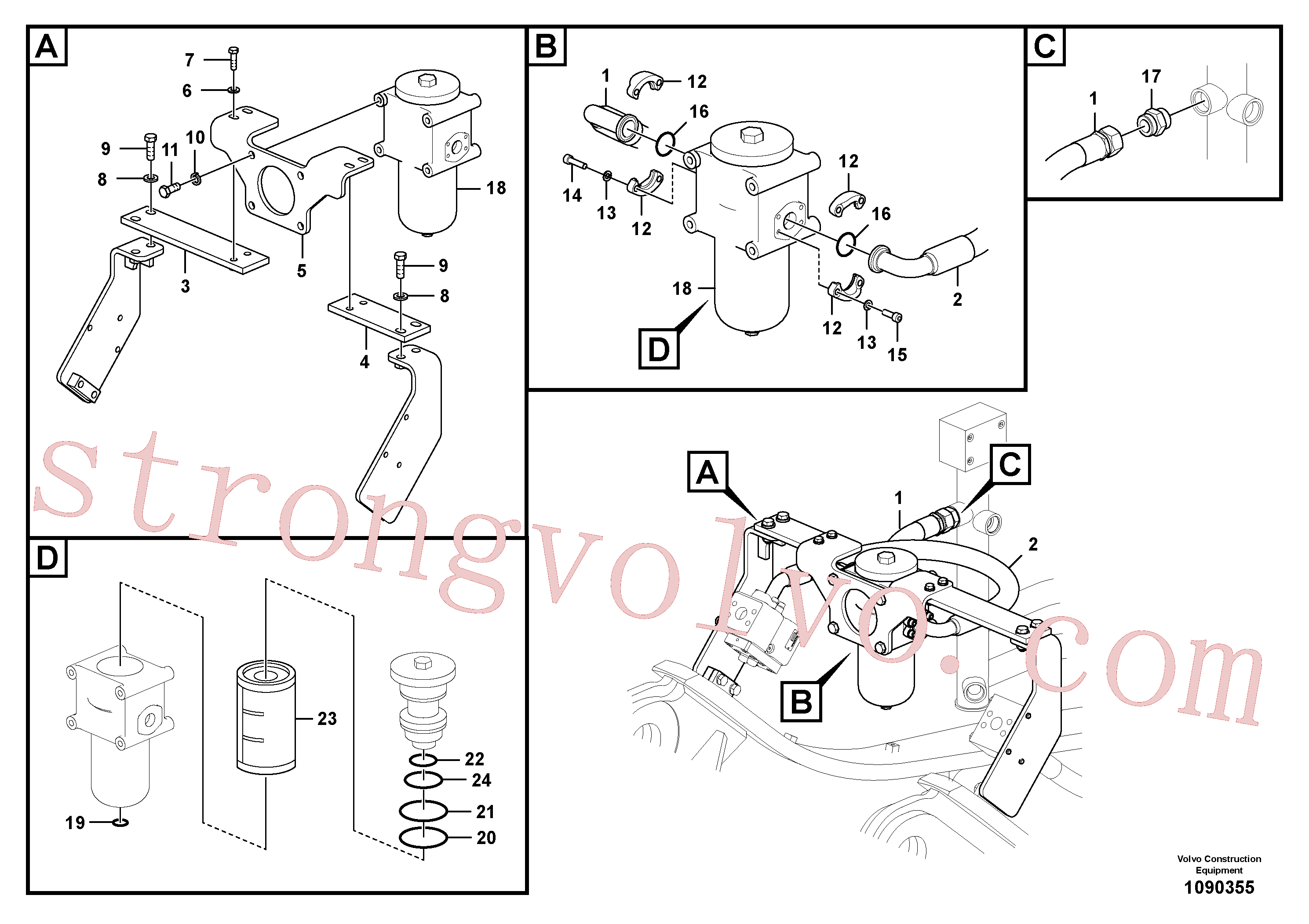 VOE14518719 Chapa Volvo escavadeira