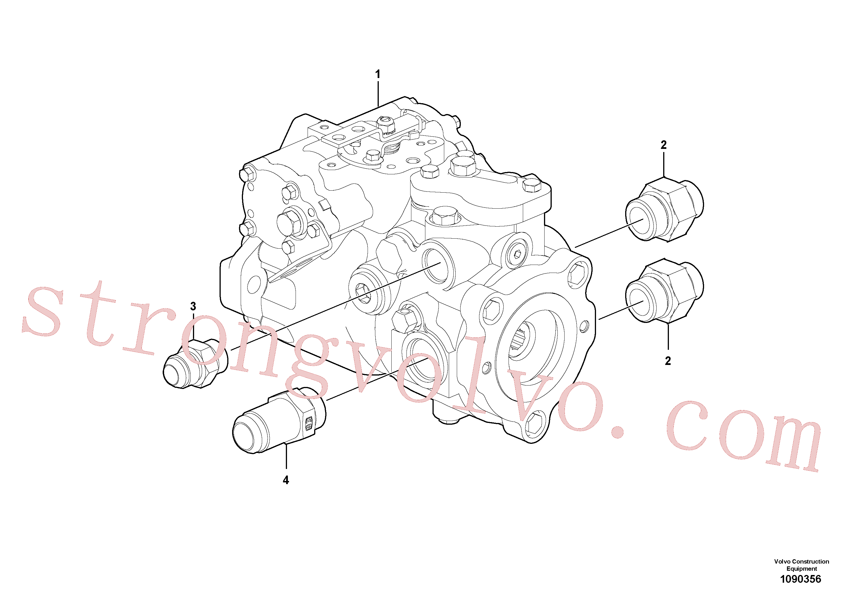 RM95356960 Volvo Bomba hidráulica(1090356 Montagem)