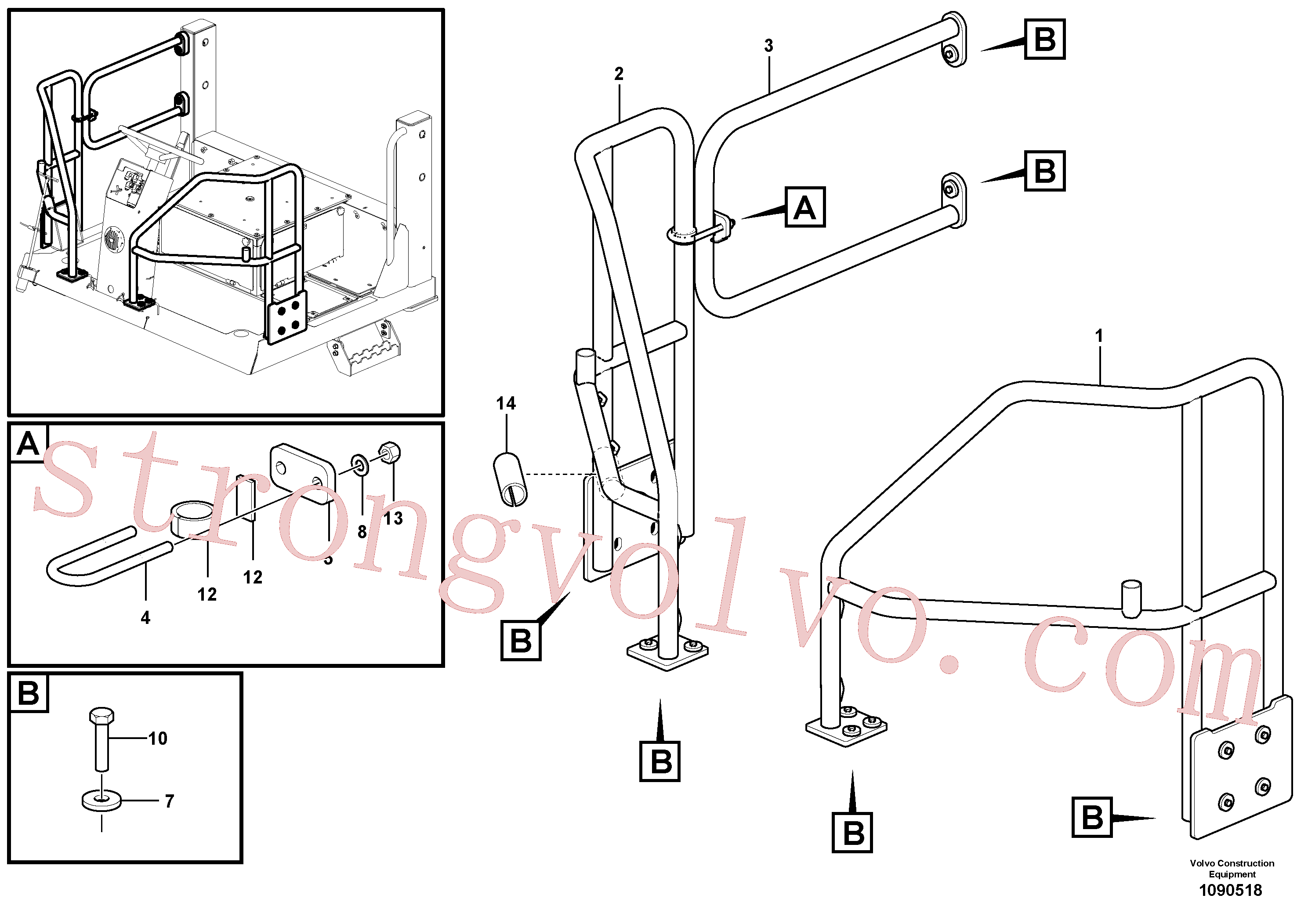 VOE997953 Volvo Corrimão(1090518 Montagem)