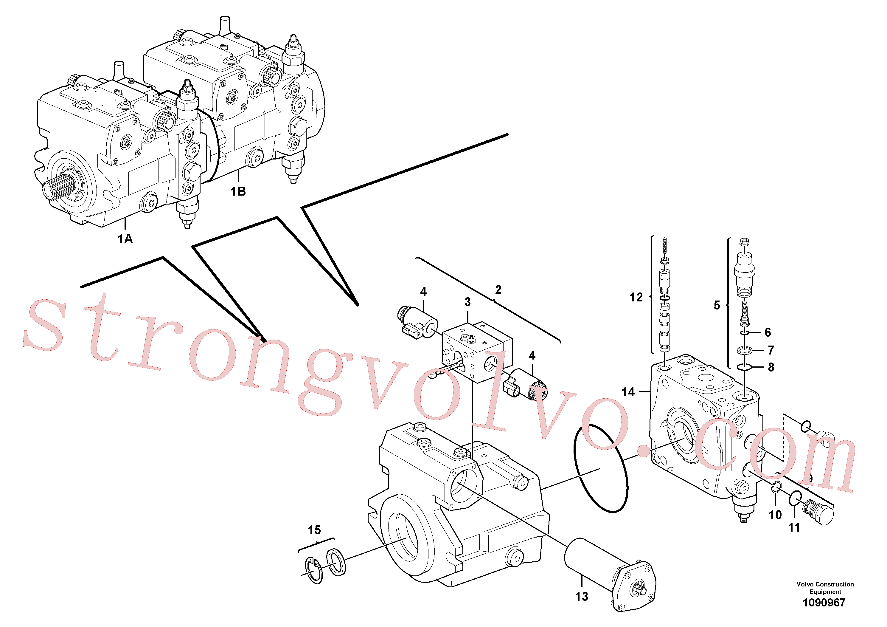 Atacado VOE11702858 Anel-o Volvo escavadeira