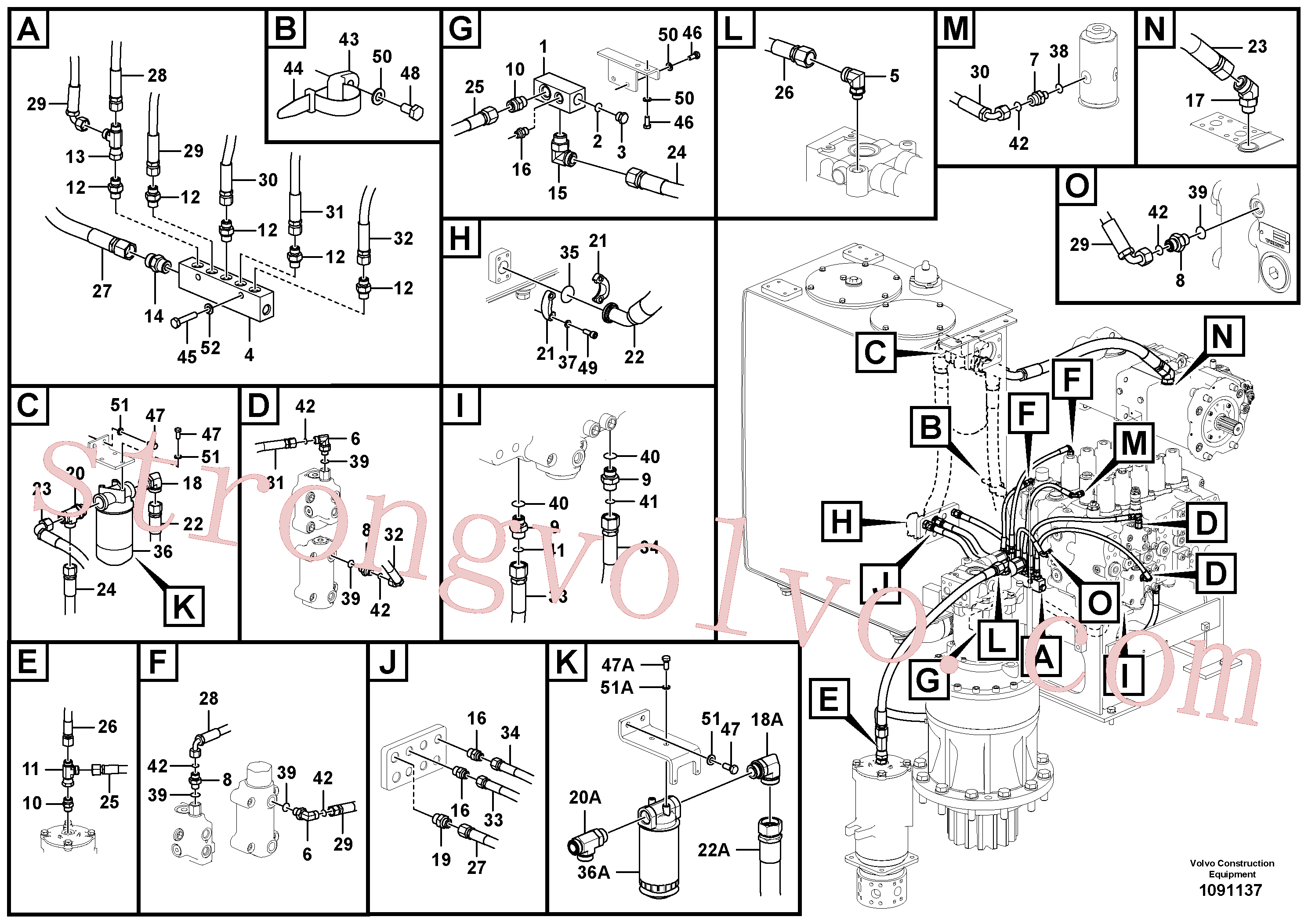VOE15058029 Pilot Inscreva-se para Volvo Acessórios para escavadeira