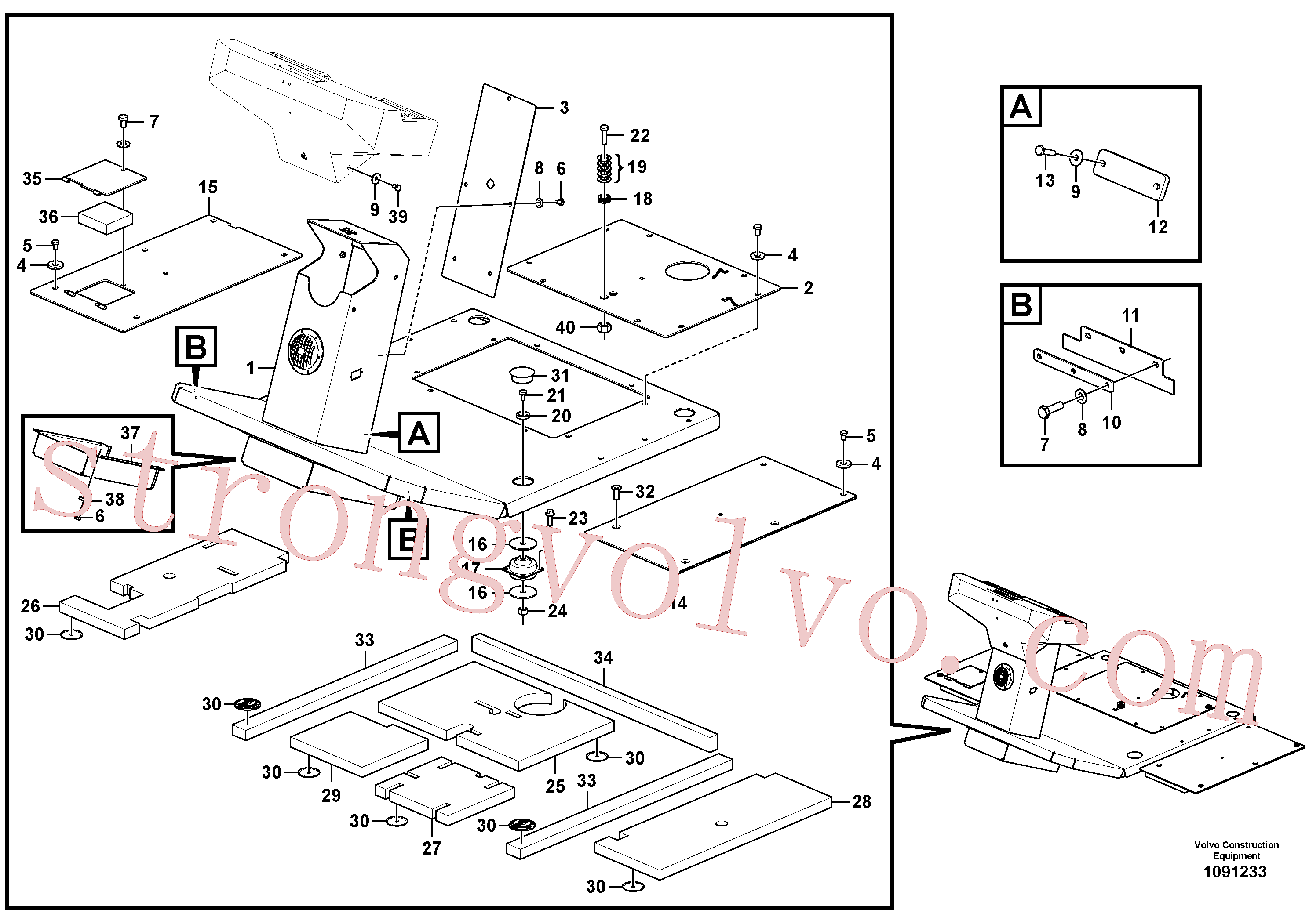 RM59704403 Volvo Instalação de pavimento(1091233 Montagem)