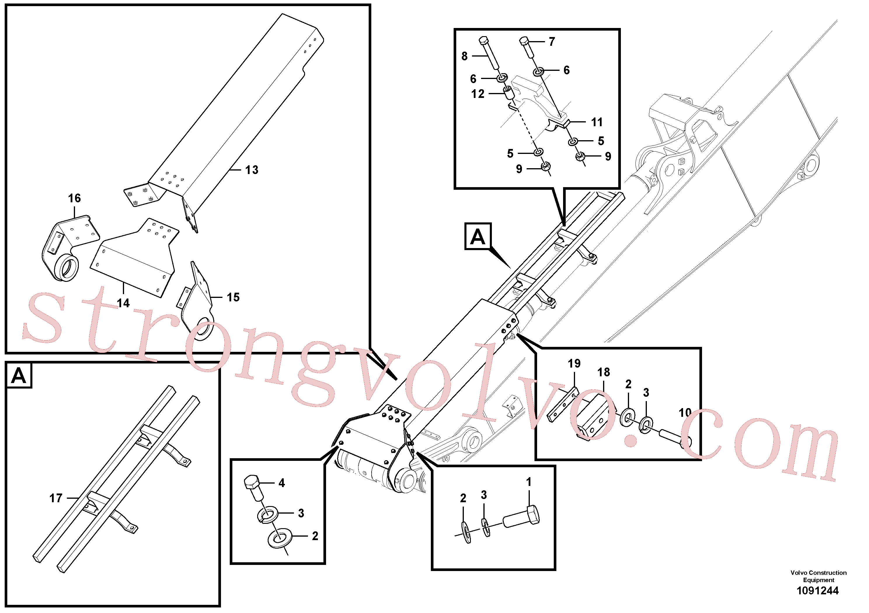 VOE997469 Volvo Placa de protecção(1091244 Montagem)