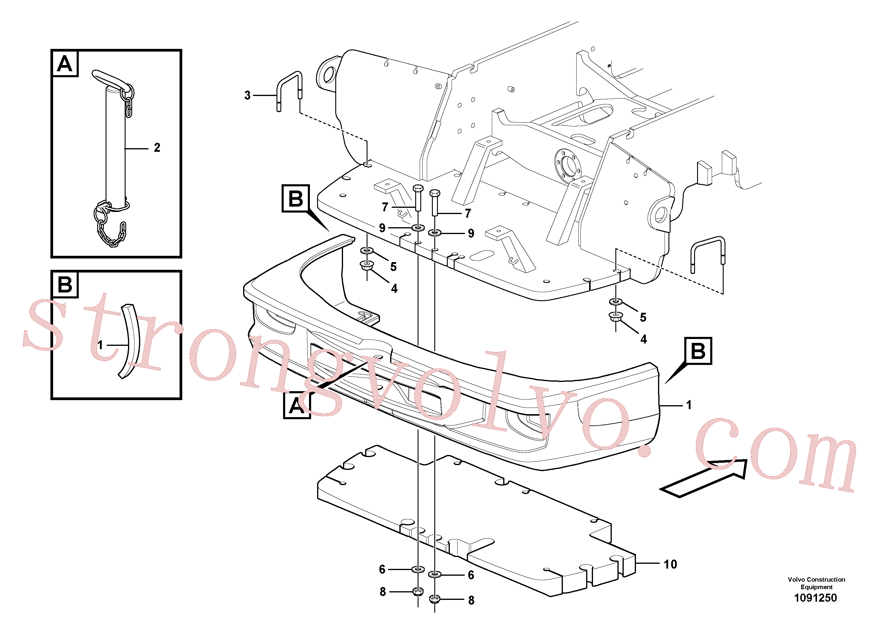 PJ4410041 Volvo Contrapesos(1091250 Montagem)