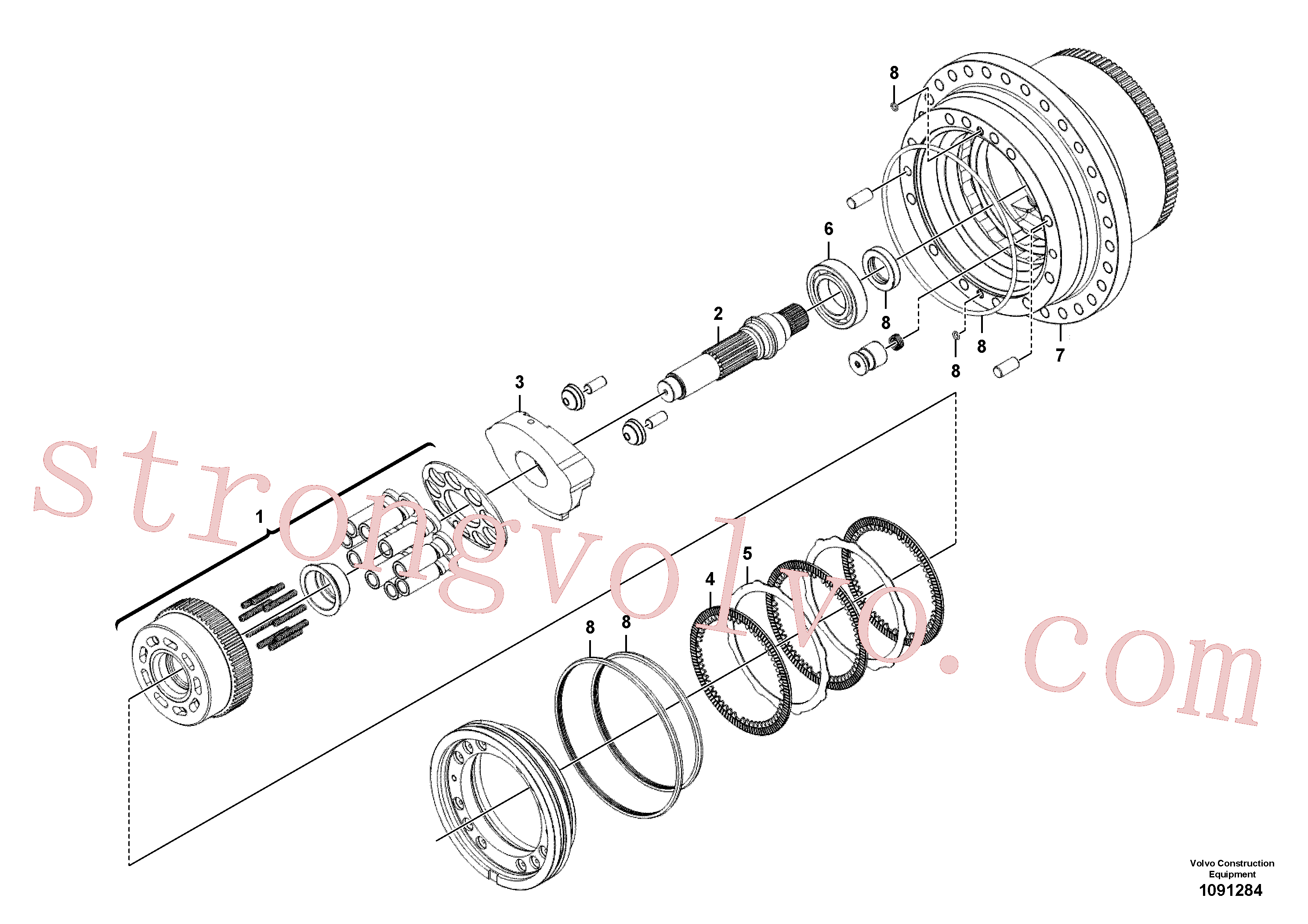 Volvo Montagem VOE14718261 Jogo de vedação Acessórios