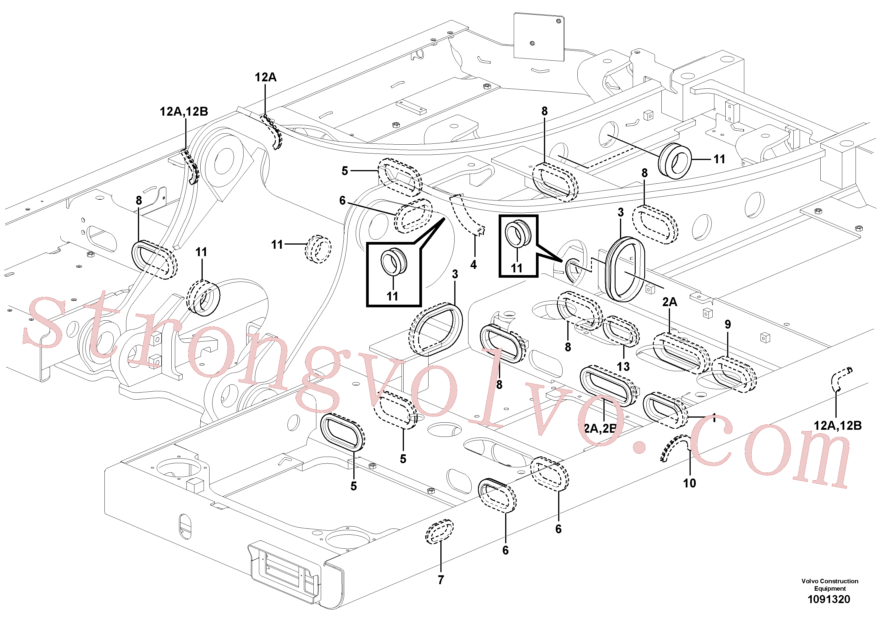 SA1122-02150 Volvo Quadro superior(1091320 Montagem)
