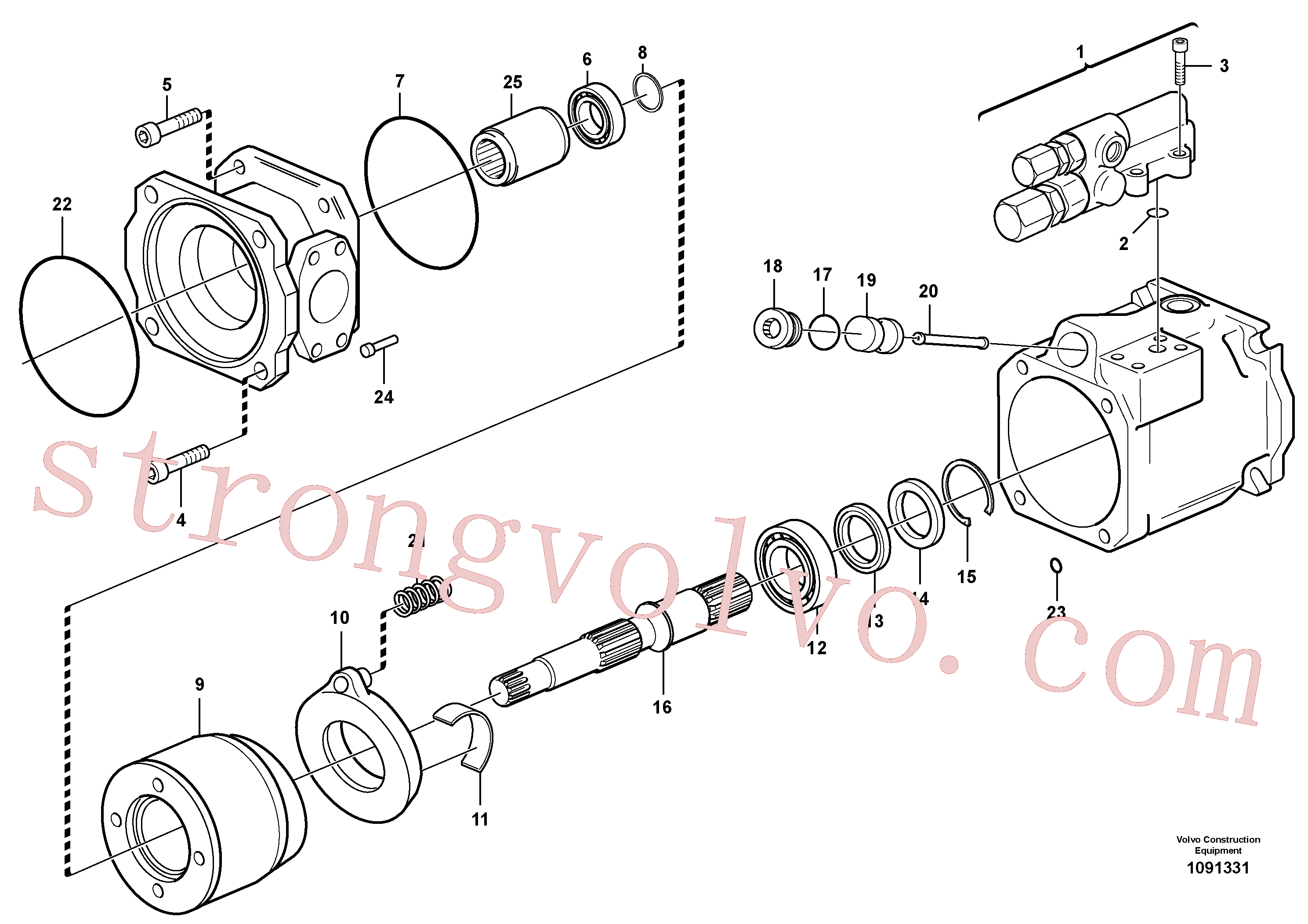VOE11998662 Volvo Bomba hidráulica(1091331 Montagem)