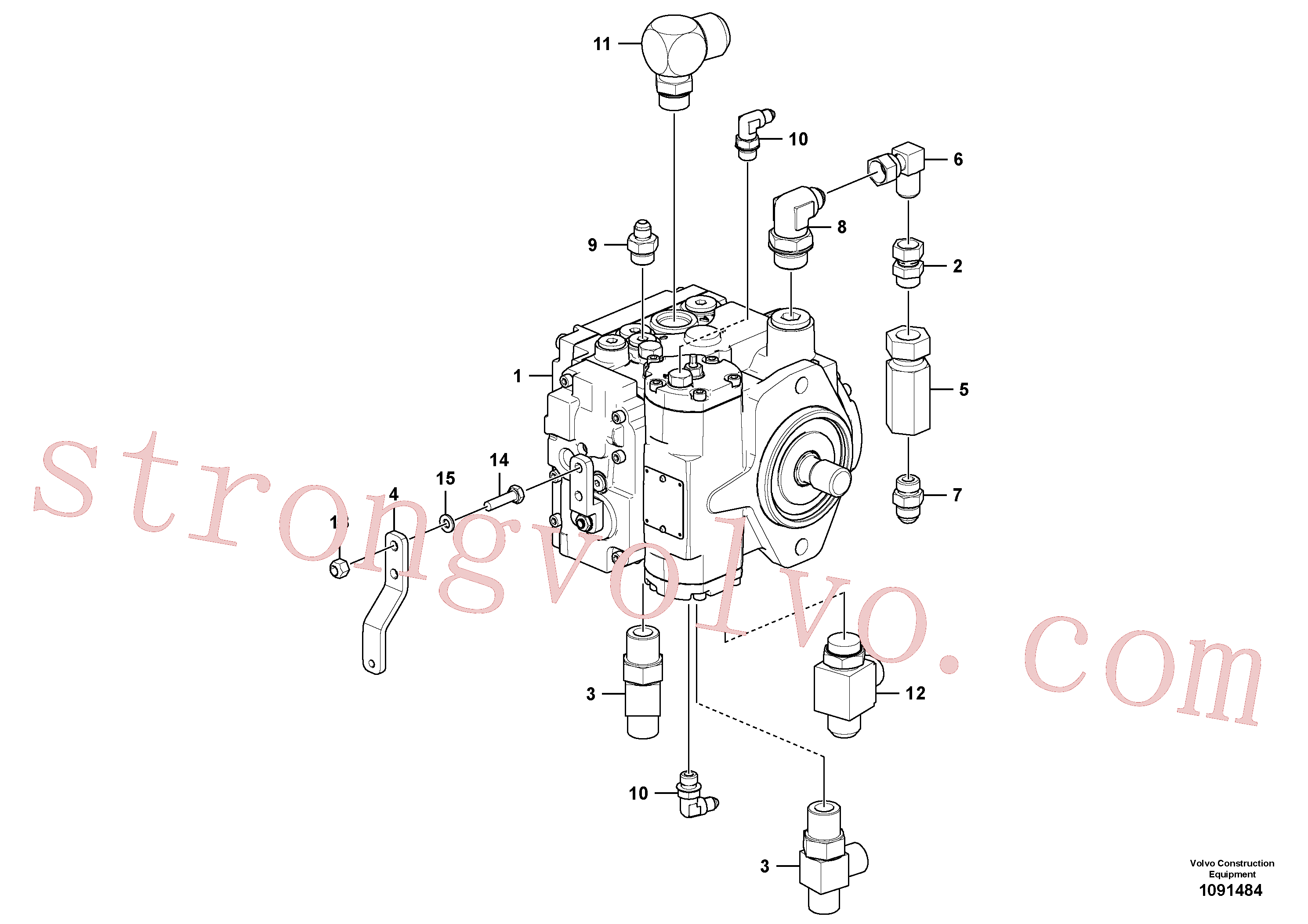 RM95829263 Volvo Bomba hidráulica com acessórios(1091484 Montagem)