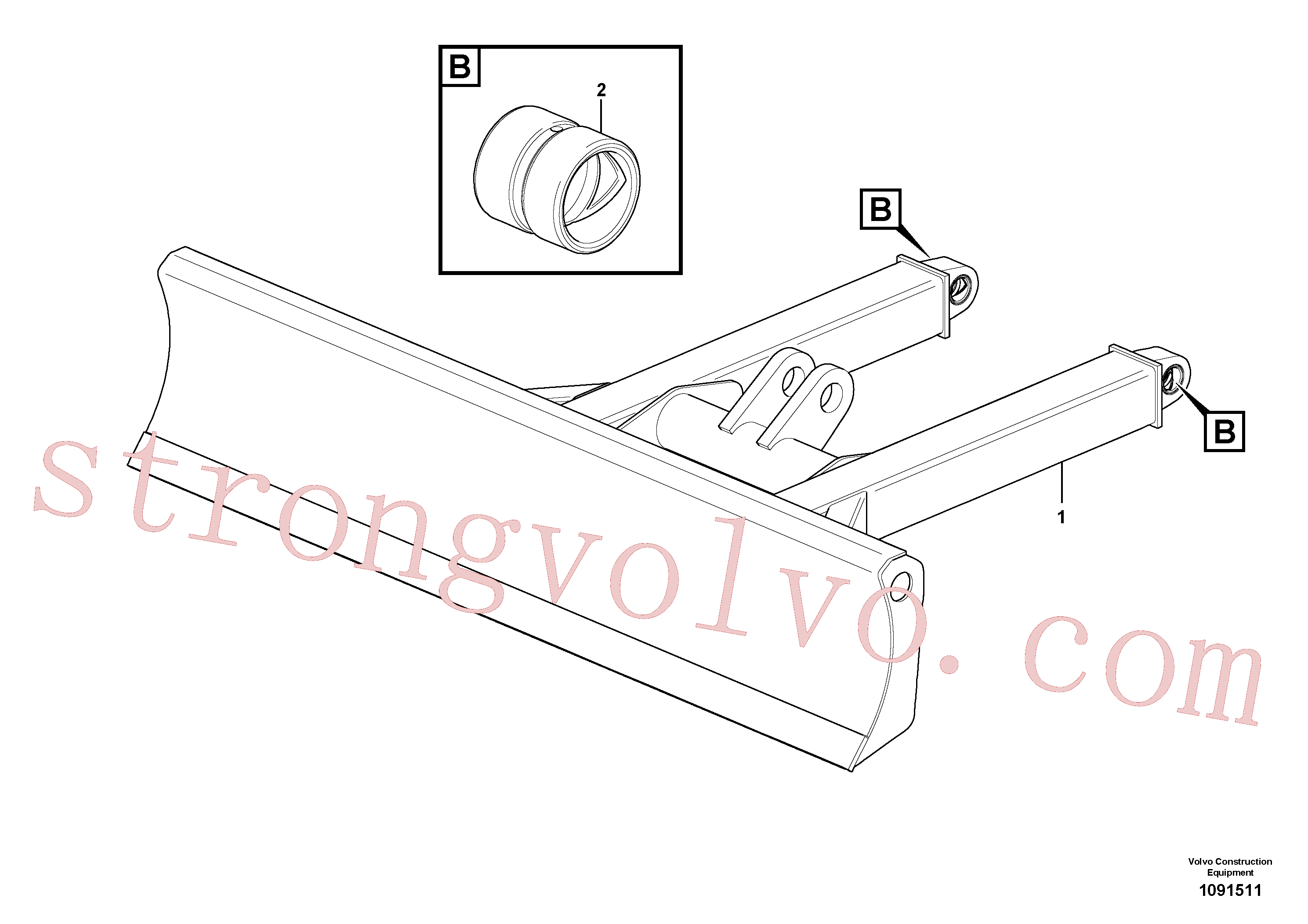 Volvo Montagem VOE11802609 Bucha Acessórios