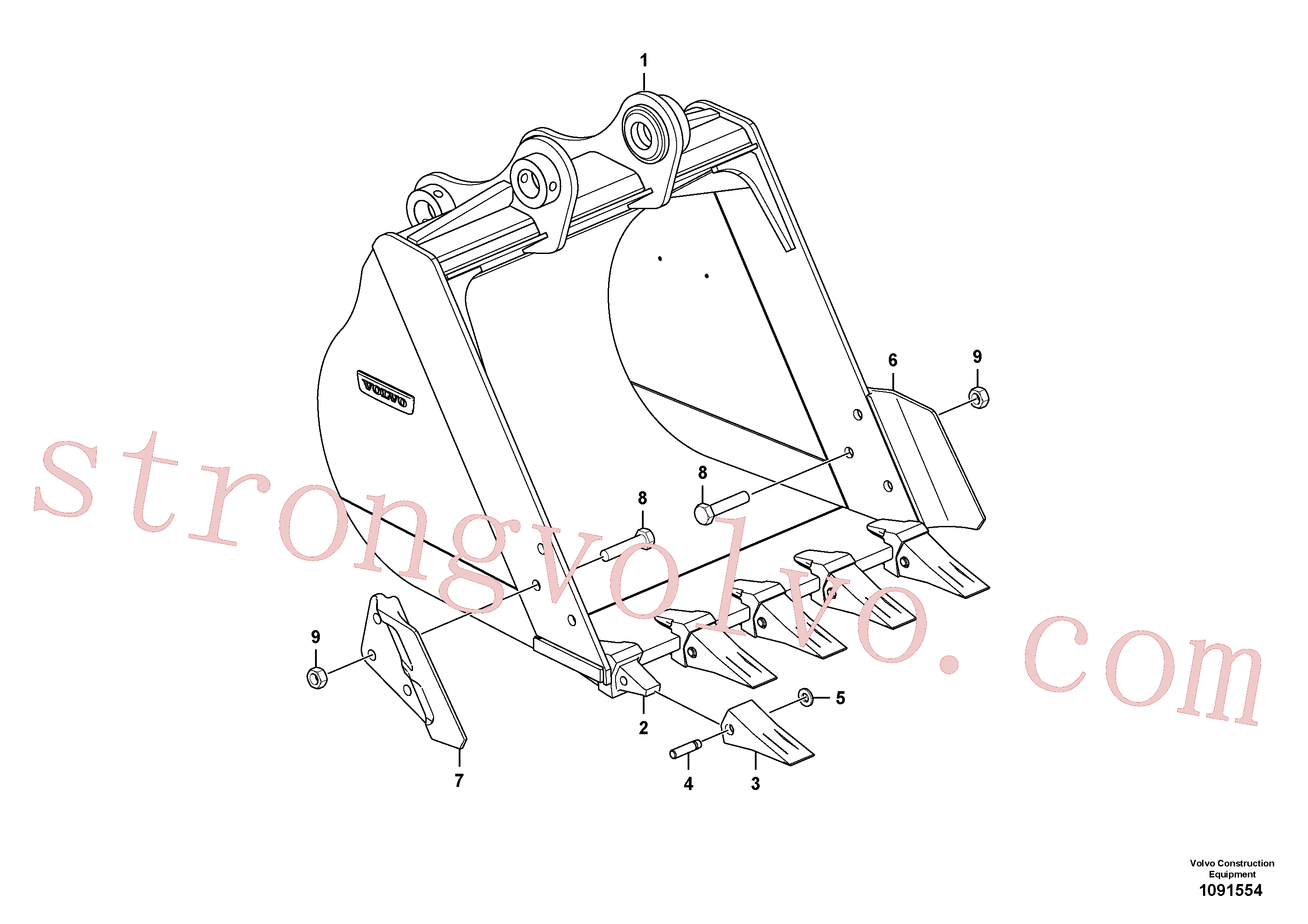 VOE14527865 Volvo Balde(1091554 Montagem)