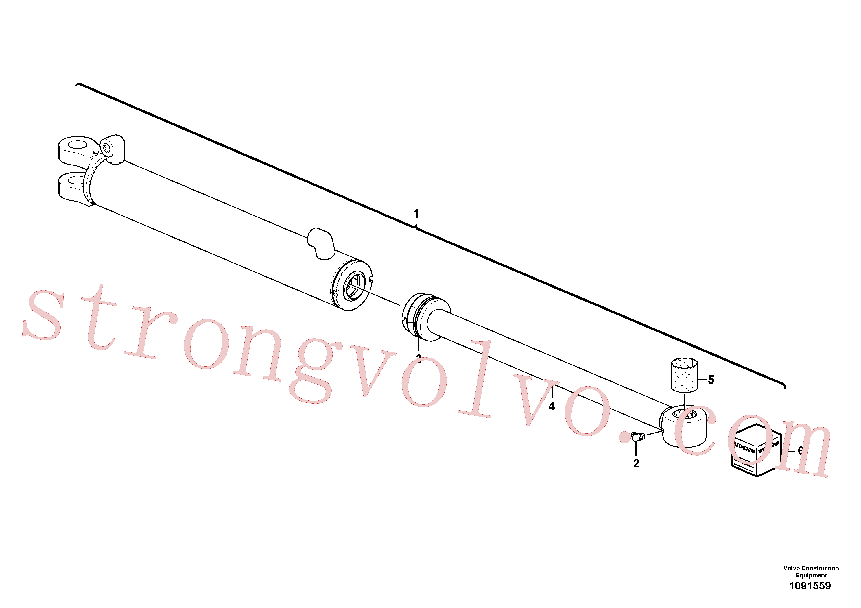 Volvo Acessórios para escavadeira VOE15238991 Biela Acessórios